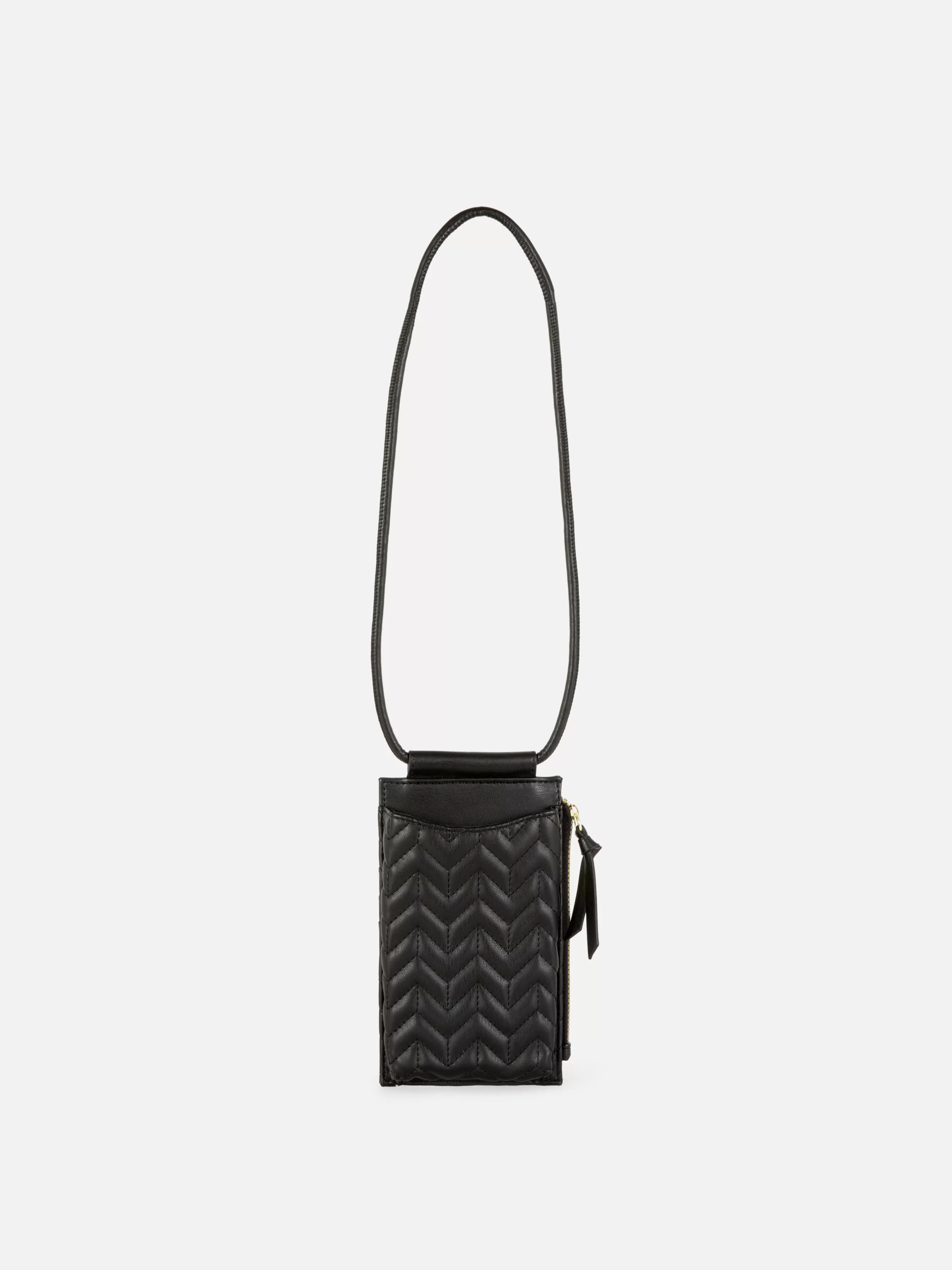 MULHER Primark Bolsa Telemóvel Fecho Acolchoada Padrão Chevron