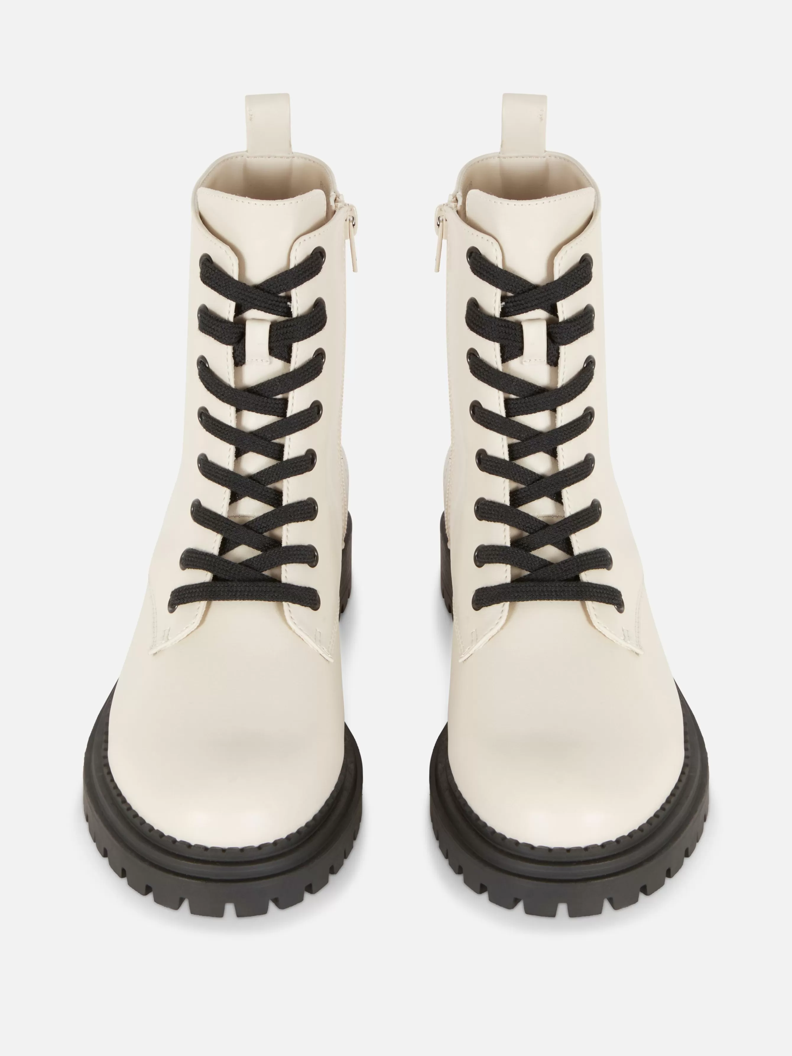 MULHER Primark Botas Estilo Motard Atacadores