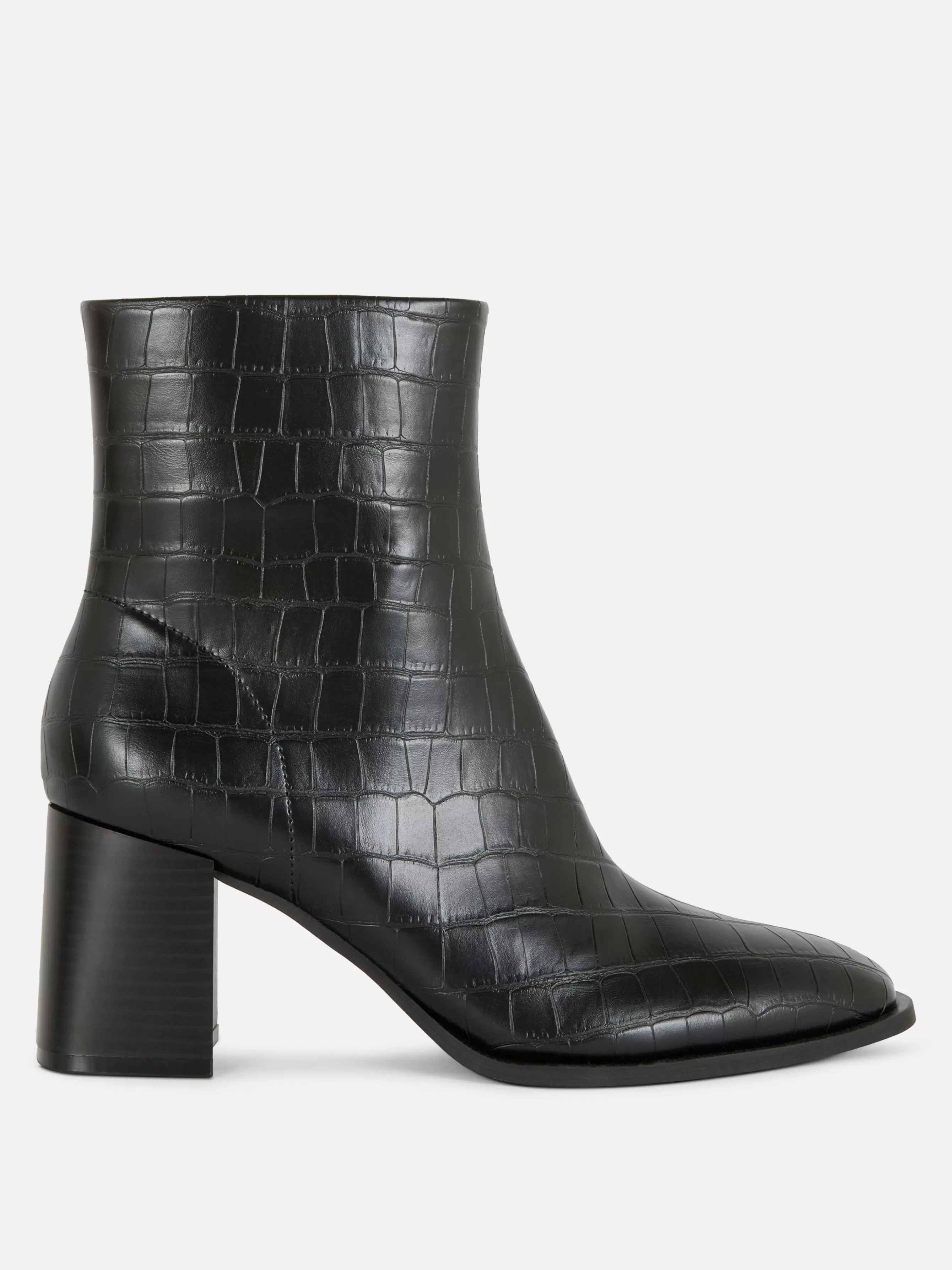 MULHER Primark Botas Salto Imitação Pele Efeito Crocodilo