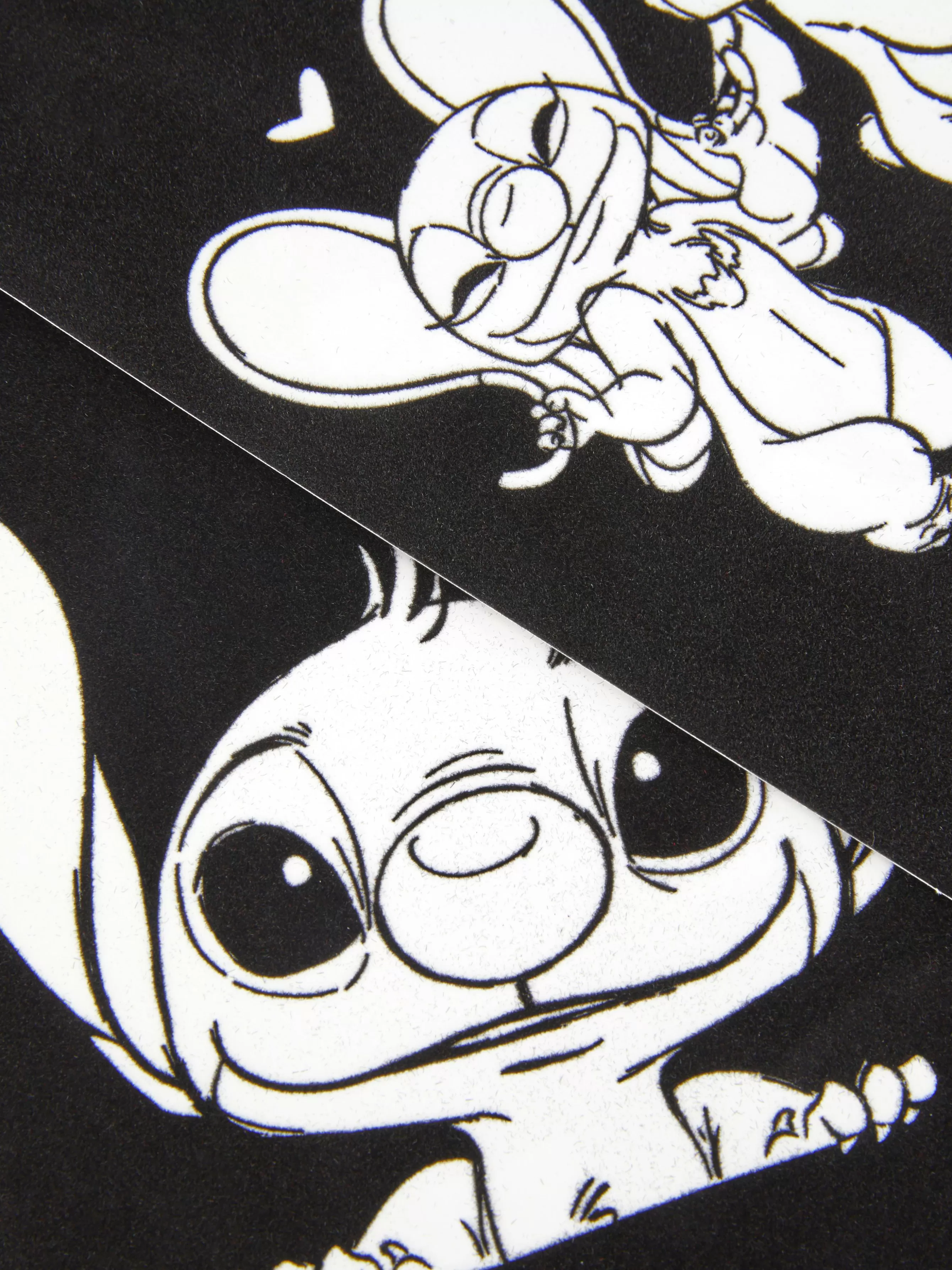 Primark Caderno Colorir Veludo Disney Stitch
