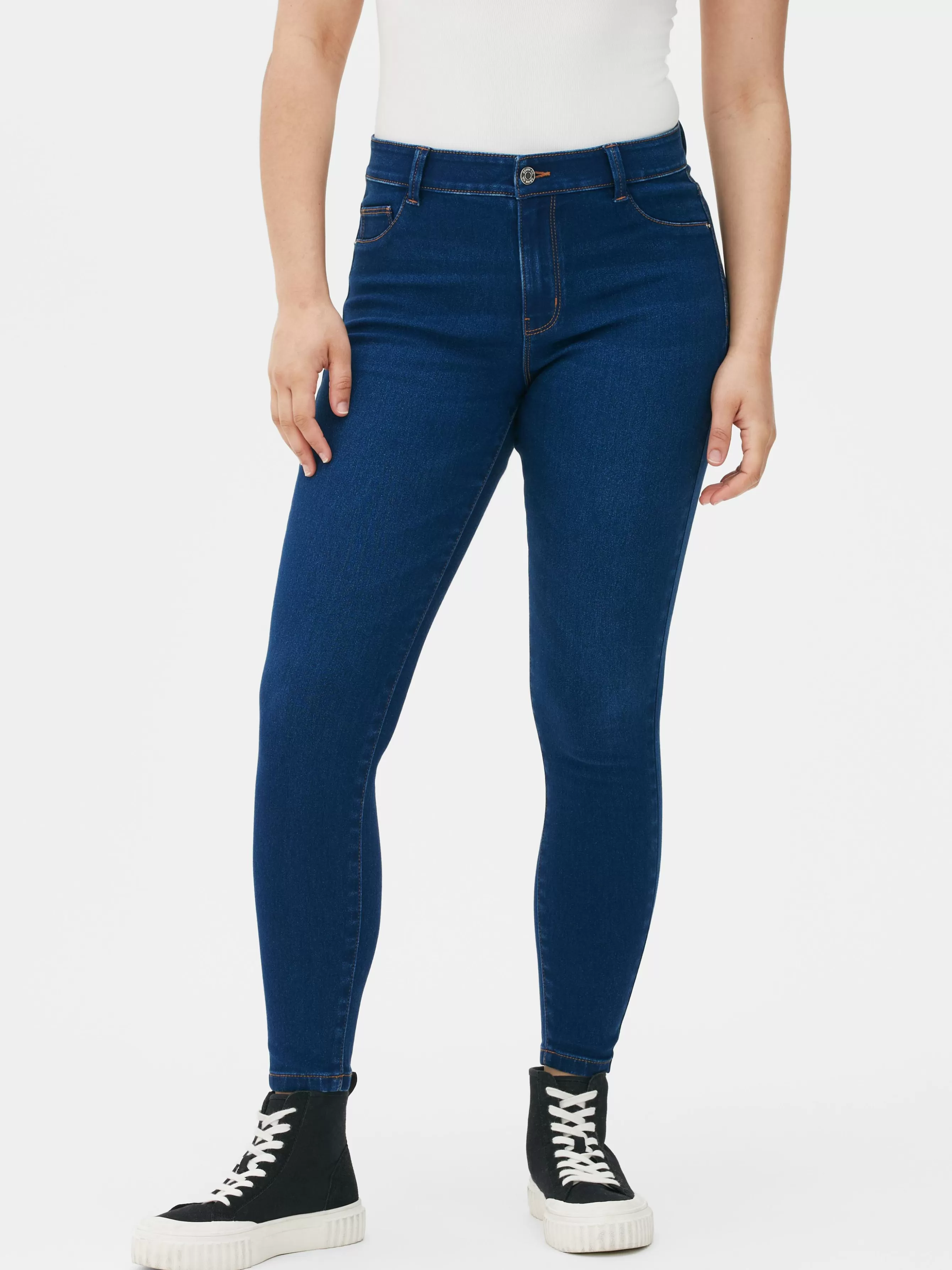 MULHER Primark Calças Ganga Skinny Elásticas