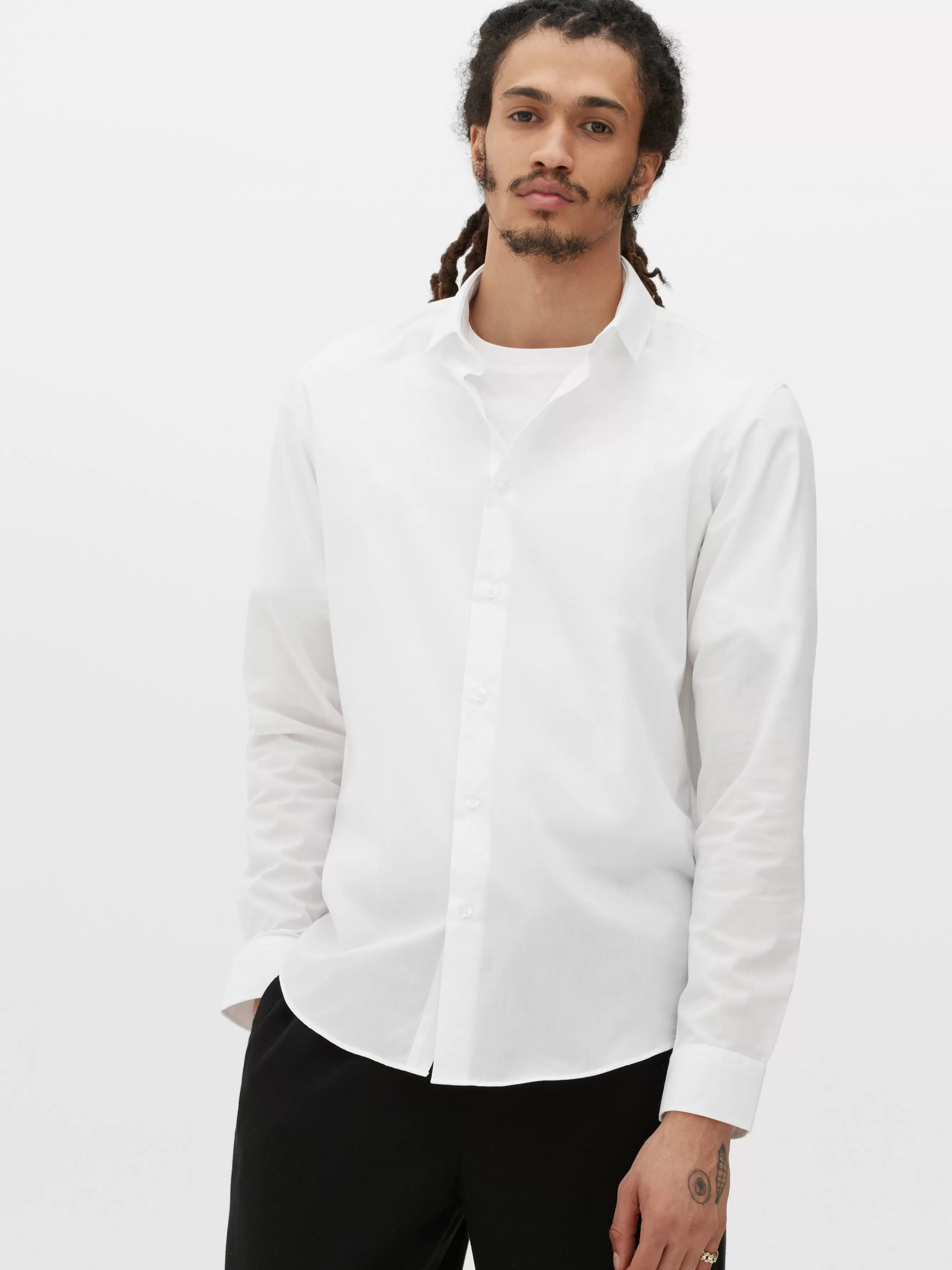 Primark Camisa Manga Comprida Corte Regular