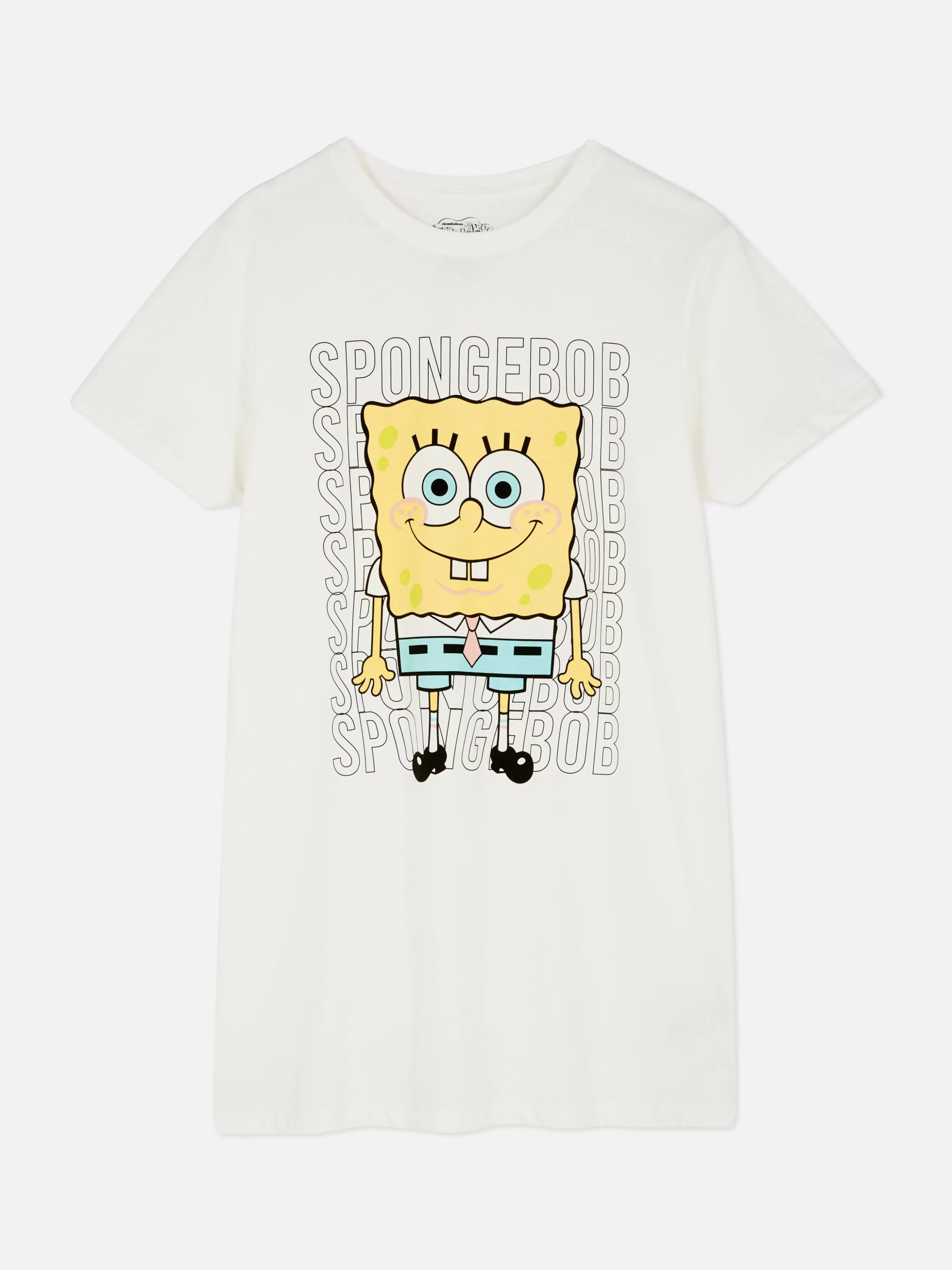 MULHER Primark Camisa Noite Gráfica SpongeBob SquarePants