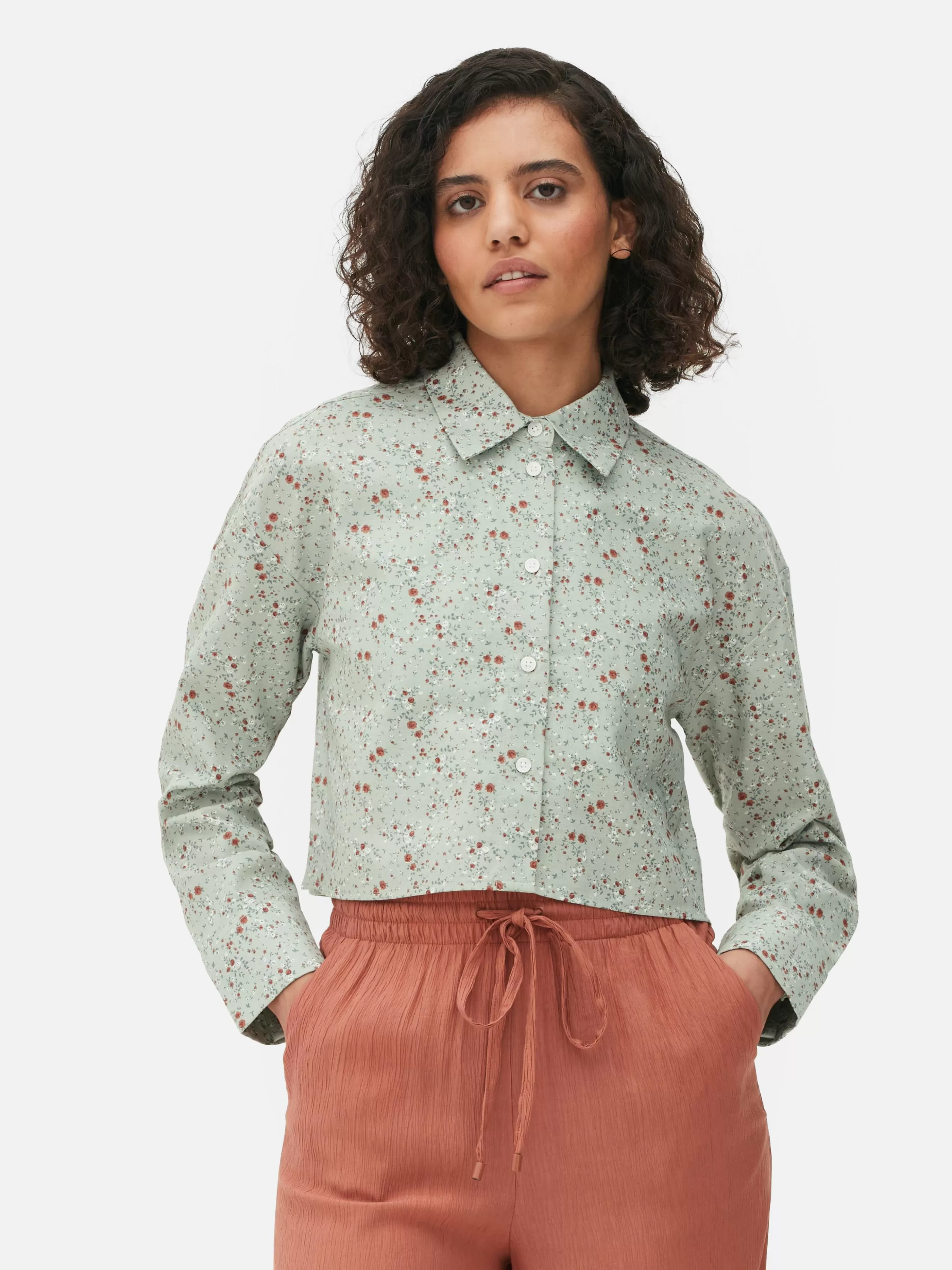 MULHER Primark Camisa Oxford Curta