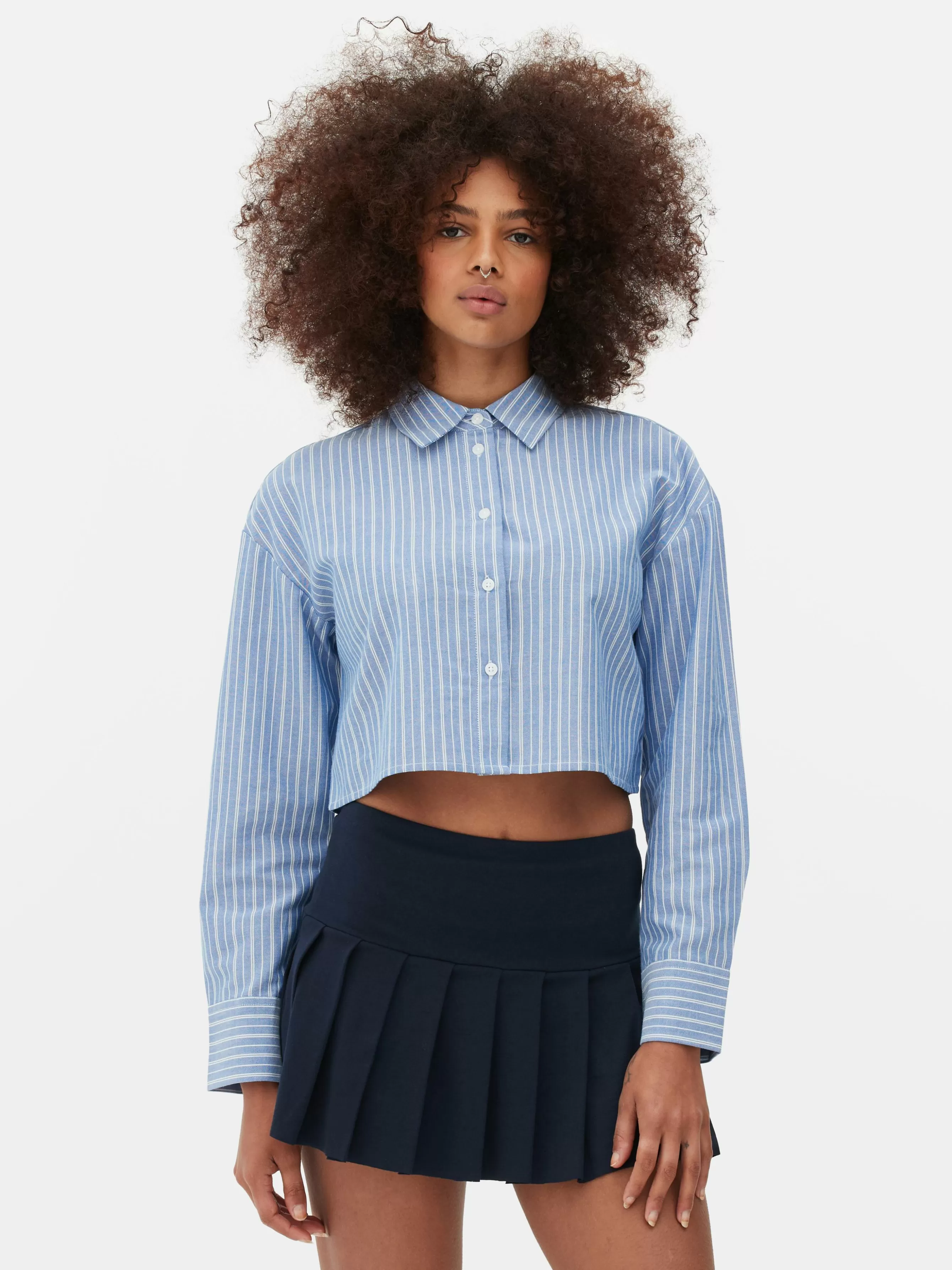 MULHER Primark Camisa Oxford Curta