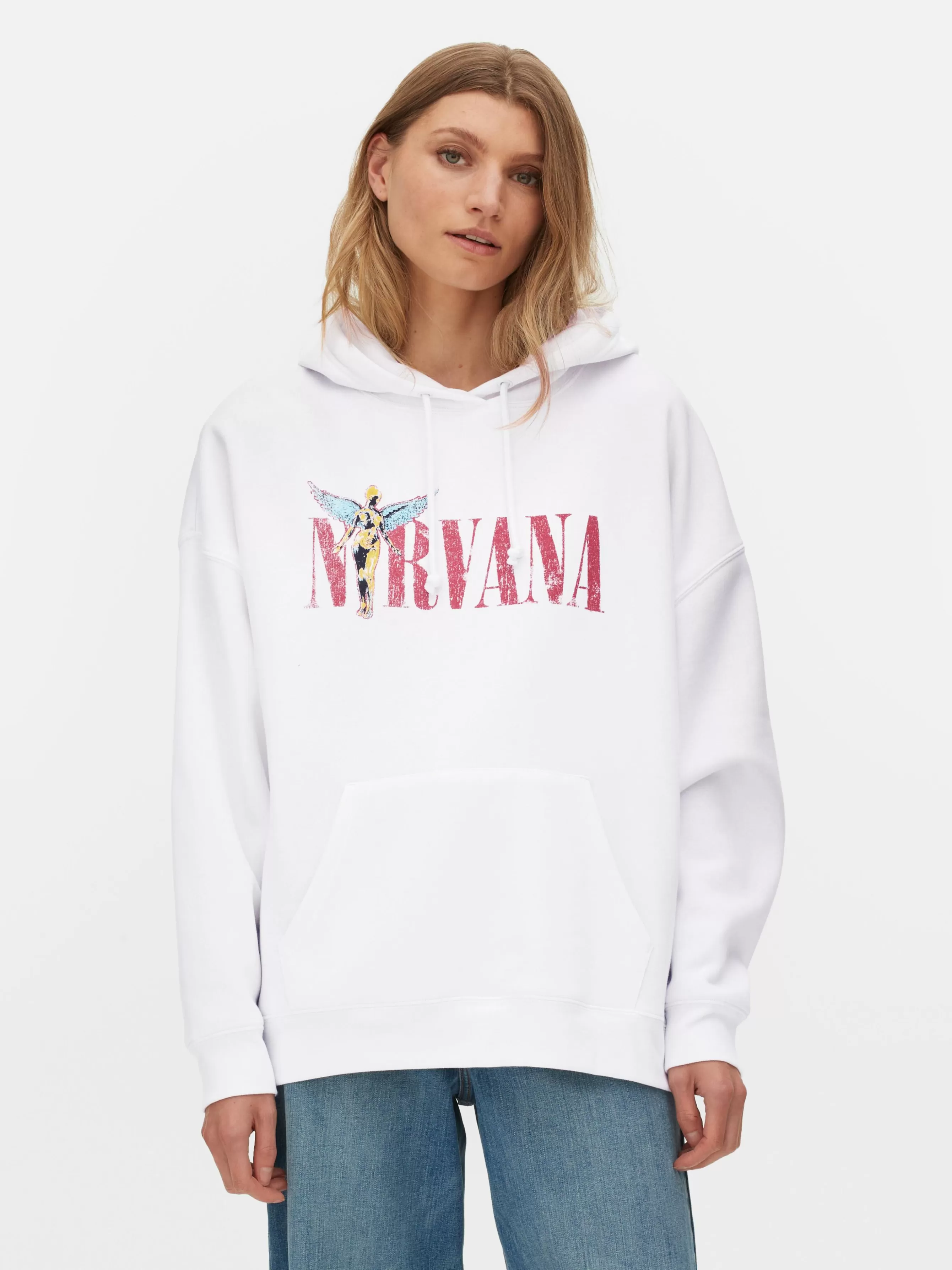 MULHER Primark Camisola Capuz Gráfico Nirvana