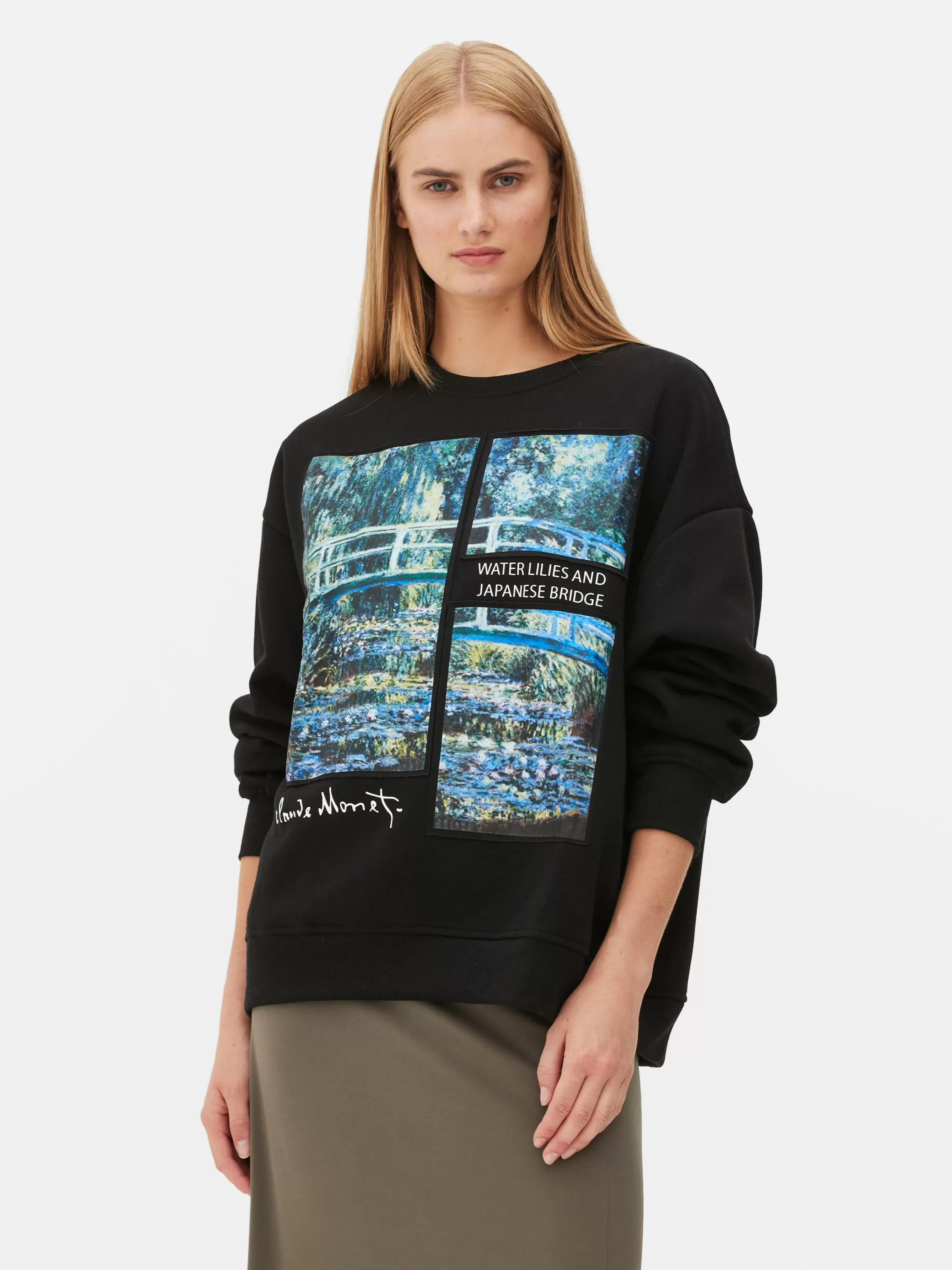 MULHER Primark Camisola Claude Monet Nenúfares