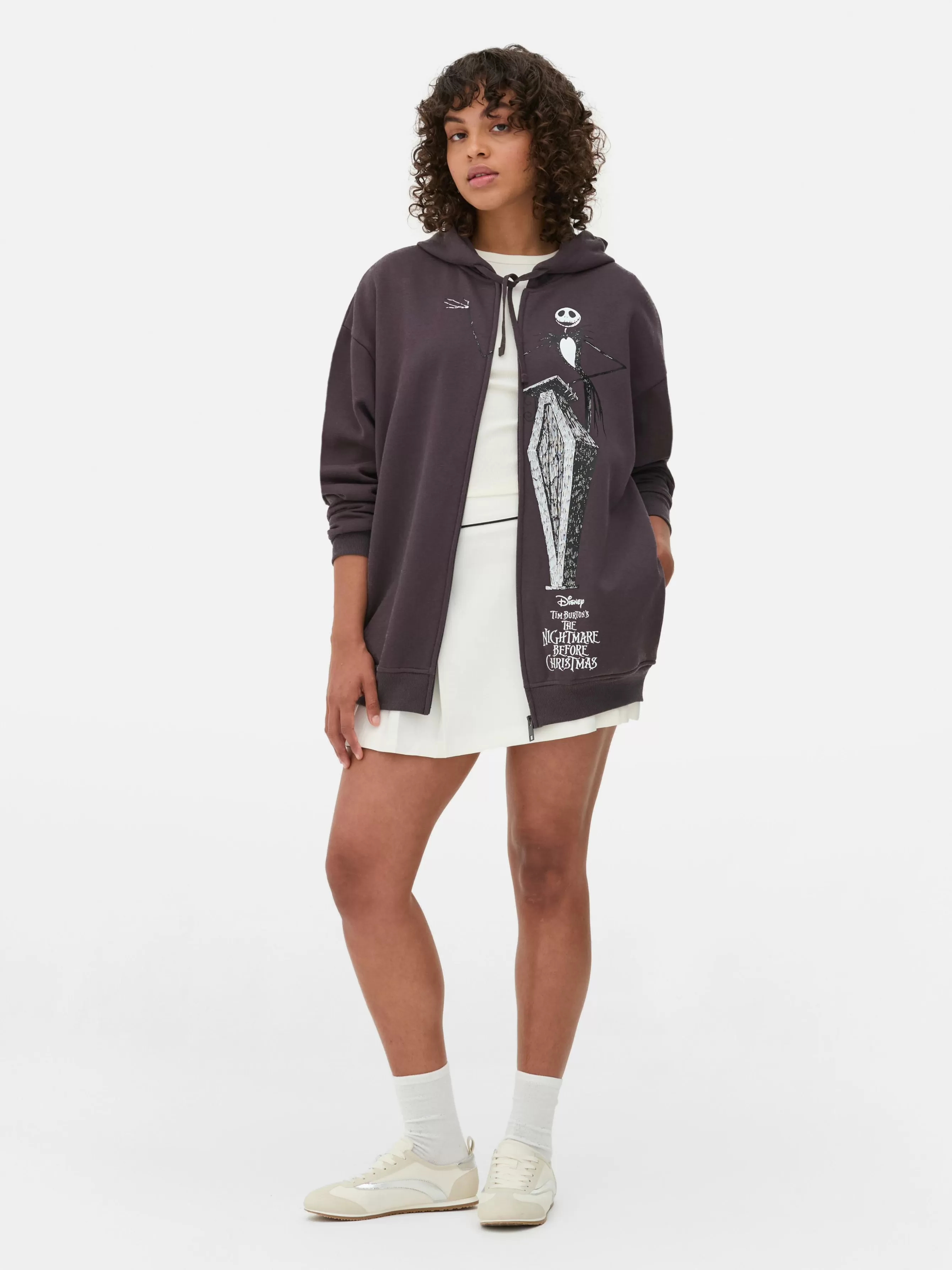 MULHER Primark Casaco C/ Capuz Fecho De Correr Disney Tim Burton O Estranho Mundo De Jack