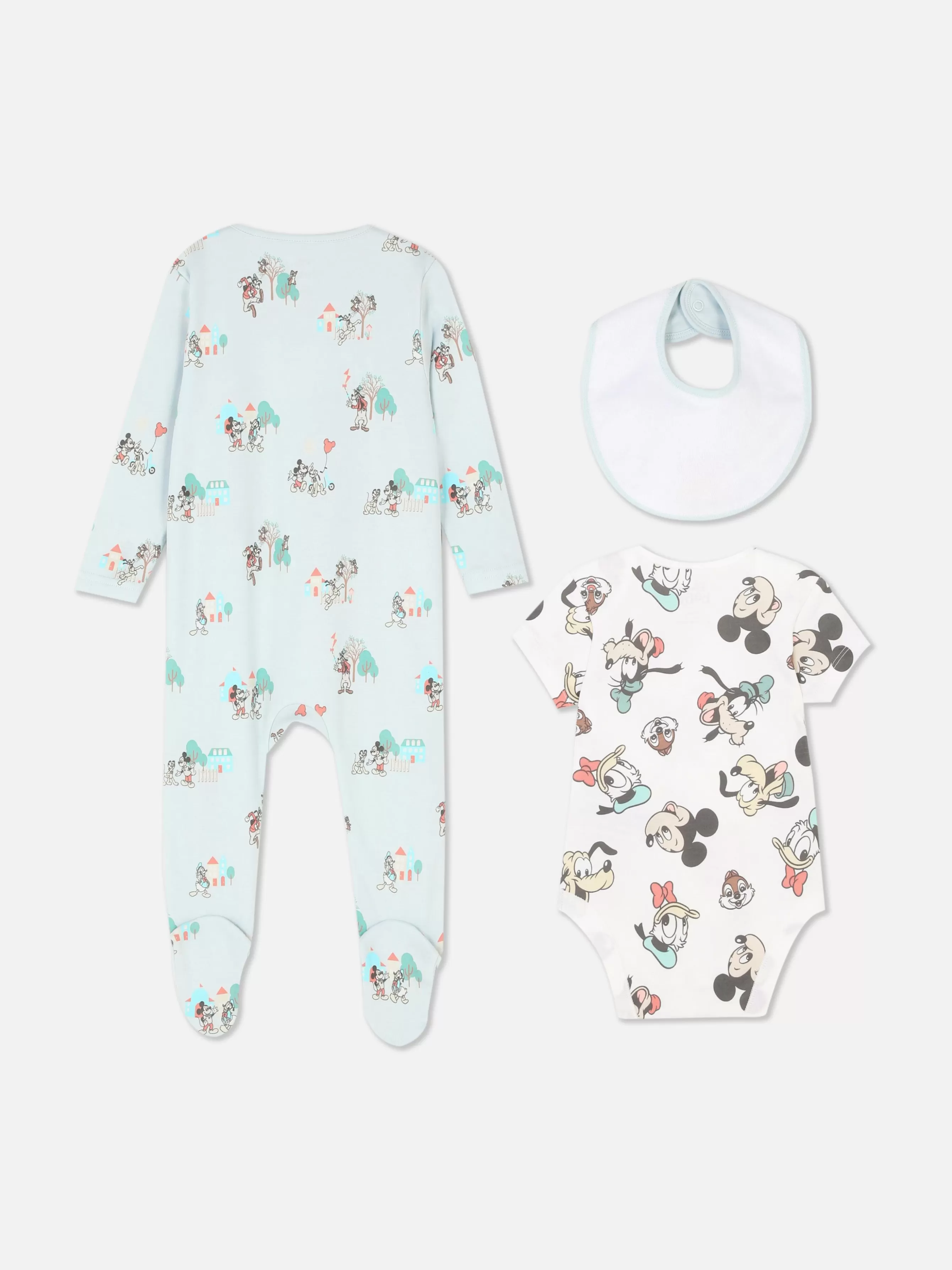 Primark Conj 3 Peças Disney Mickey Mouse & Friends Recém-nascido