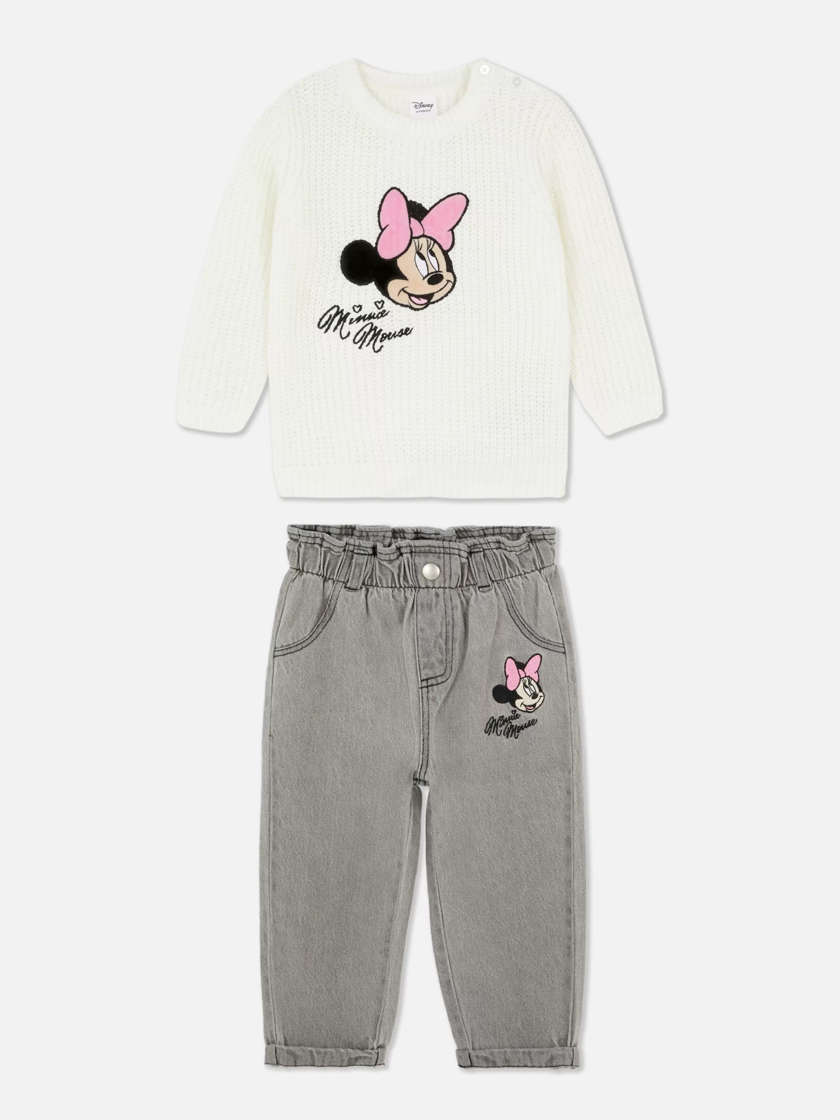 Primark Conj. Coord. Camisola Malha/calças Ganga Disney Minnie