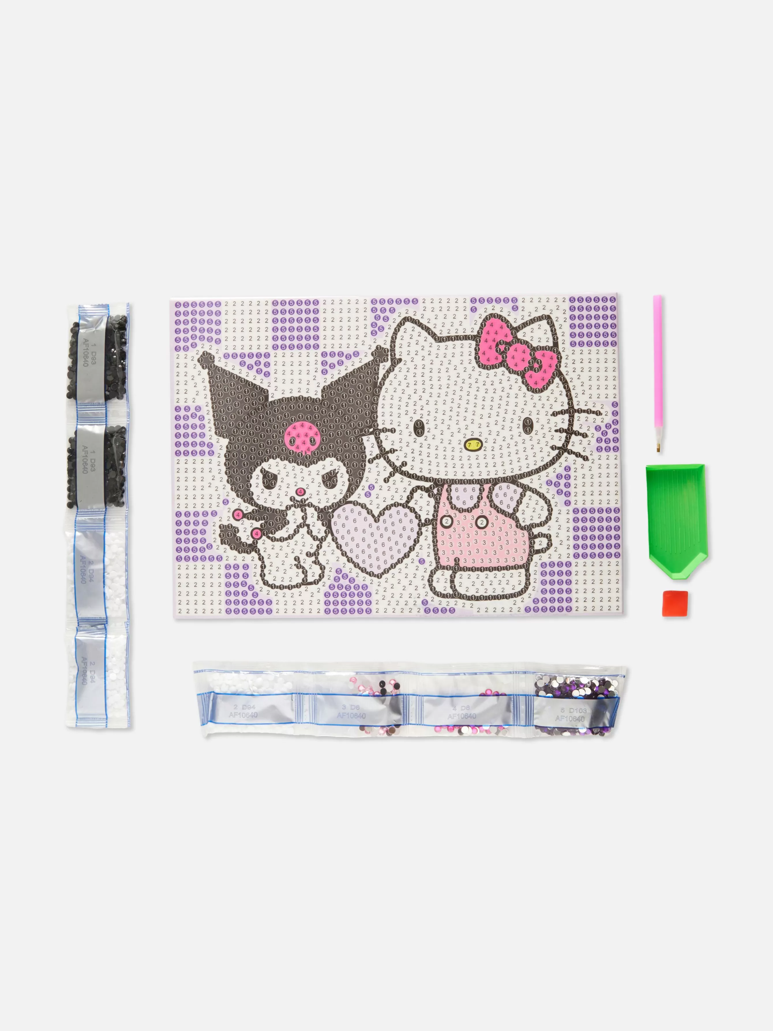 Primark Conj. Lantejoulas Números Hello Kitty E Kuromi