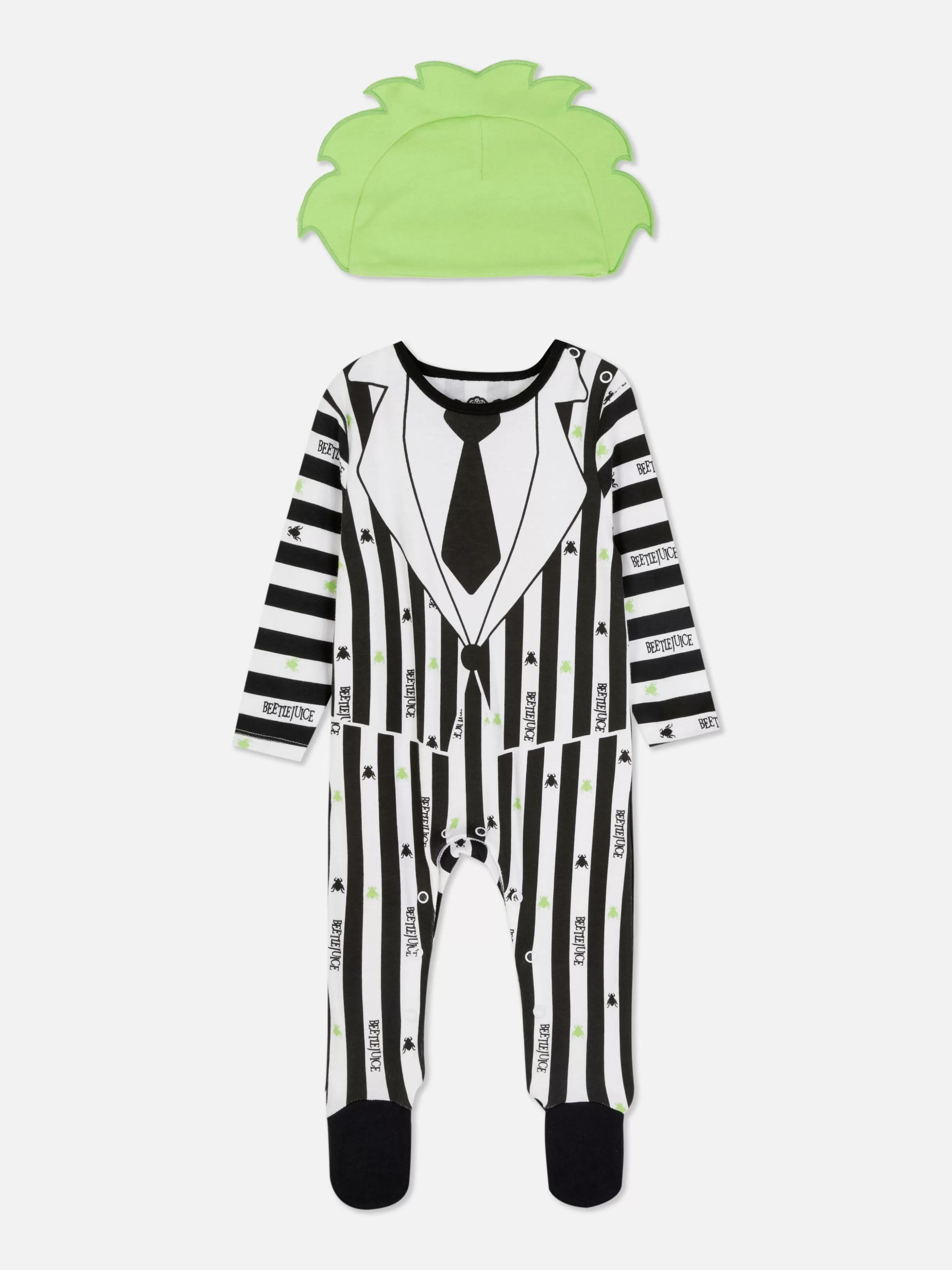 Primark Conjunto Body/chapéu Beetlejuice