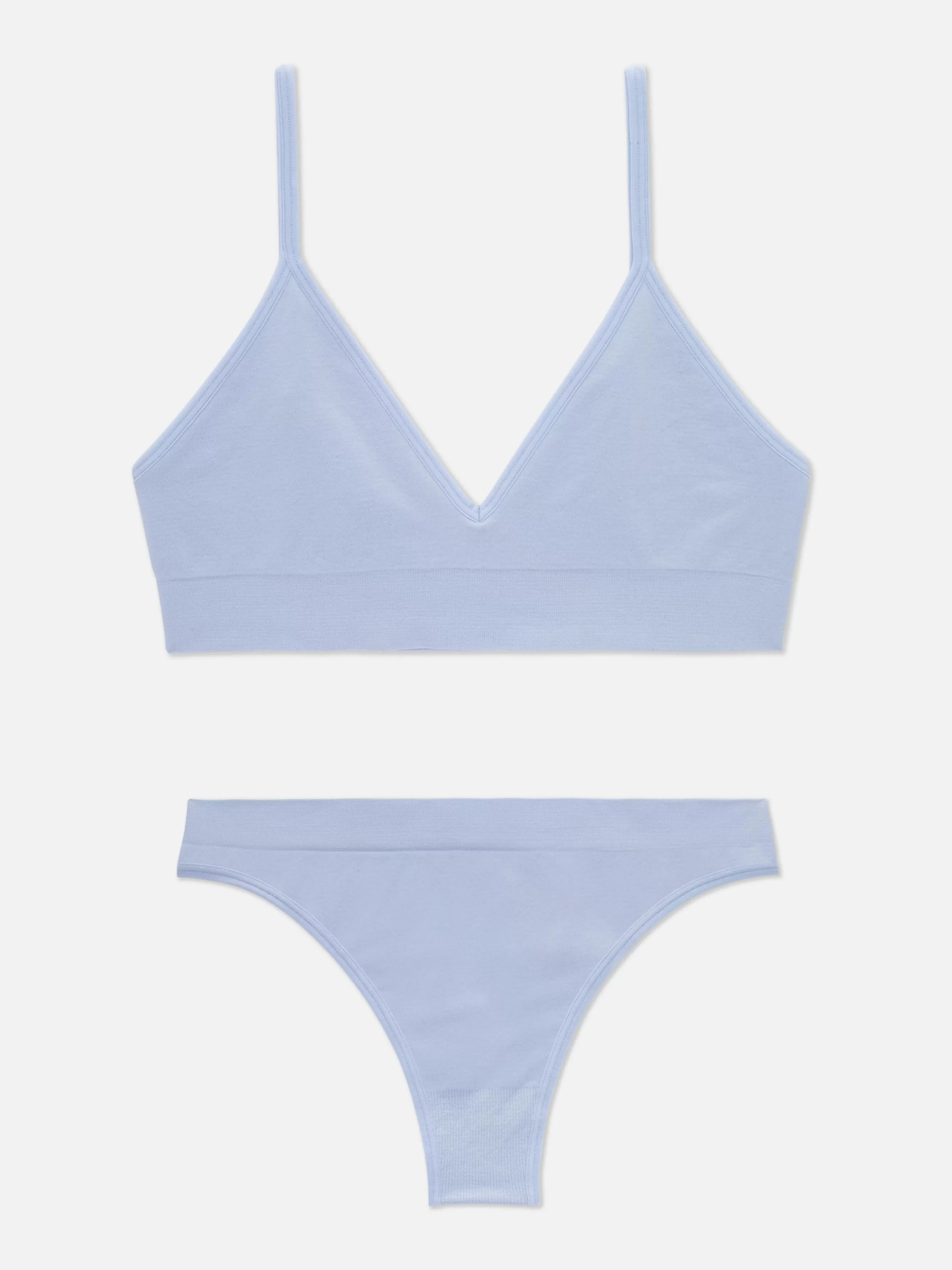 MULHER Primark Conjunto Bralette Triângulo/tanga S/ Costuras