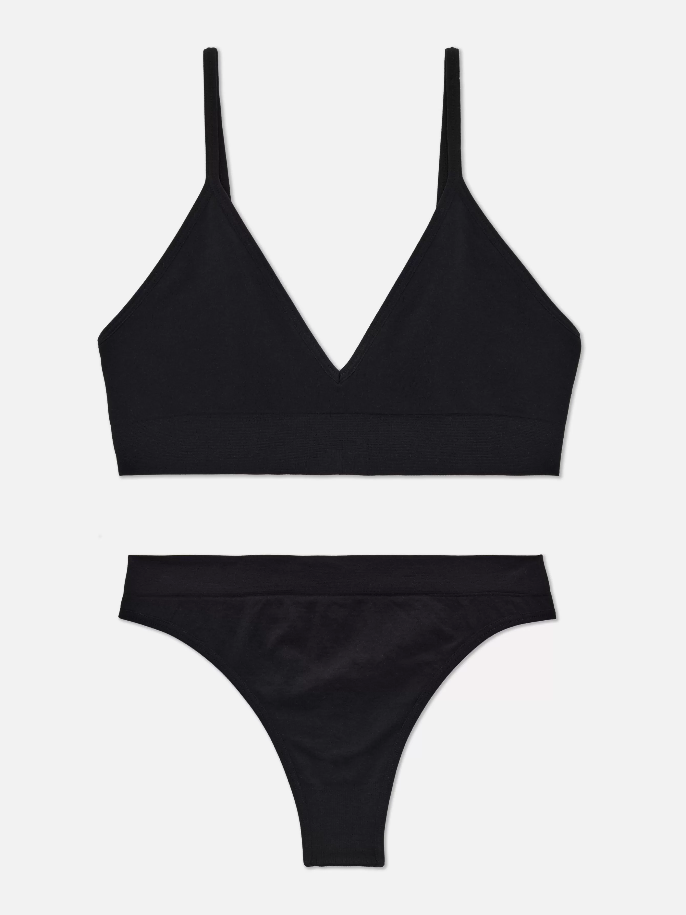 MULHER Primark Conjunto Bralette Triângulo/tanga S/ Costuras