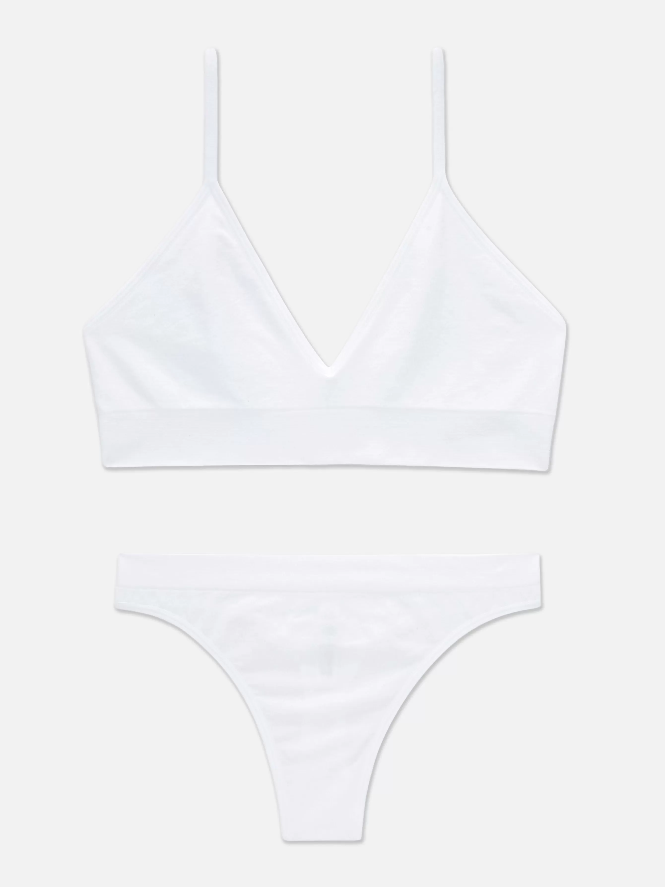 MULHER Primark Conjunto Bralette Triângulo/tanga S/ Costuras