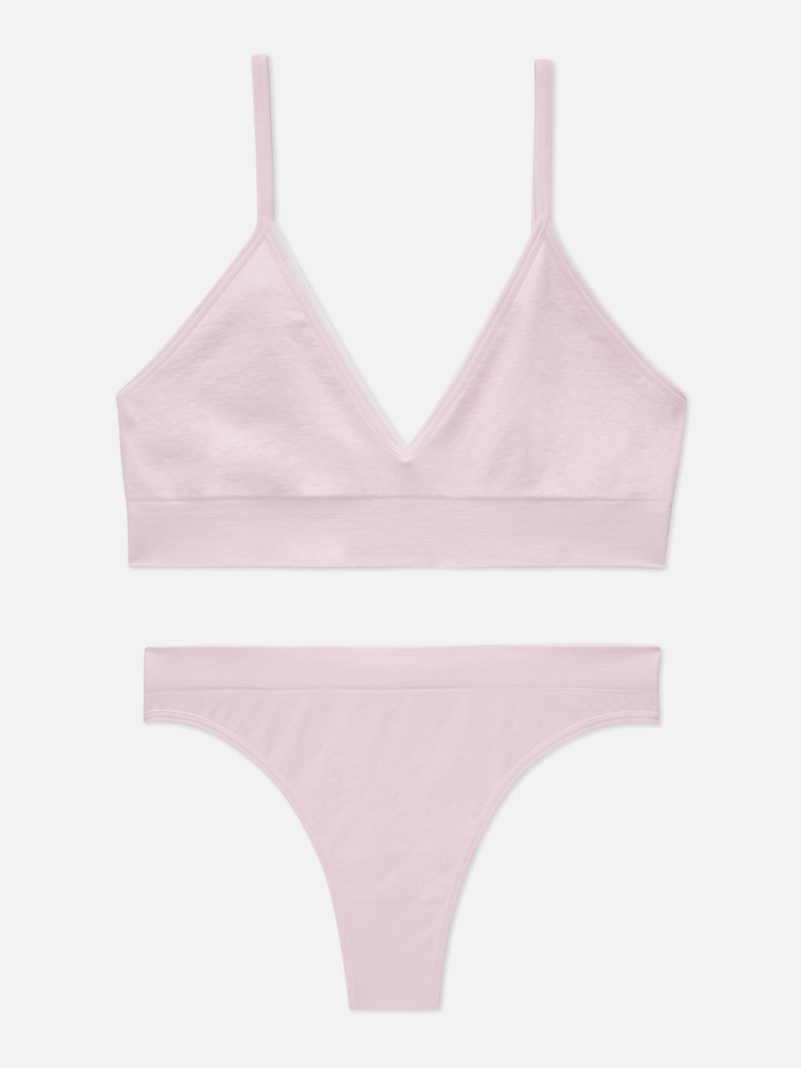 MULHER Primark Conjunto Bralette Triângulo/tanga S/ Costuras