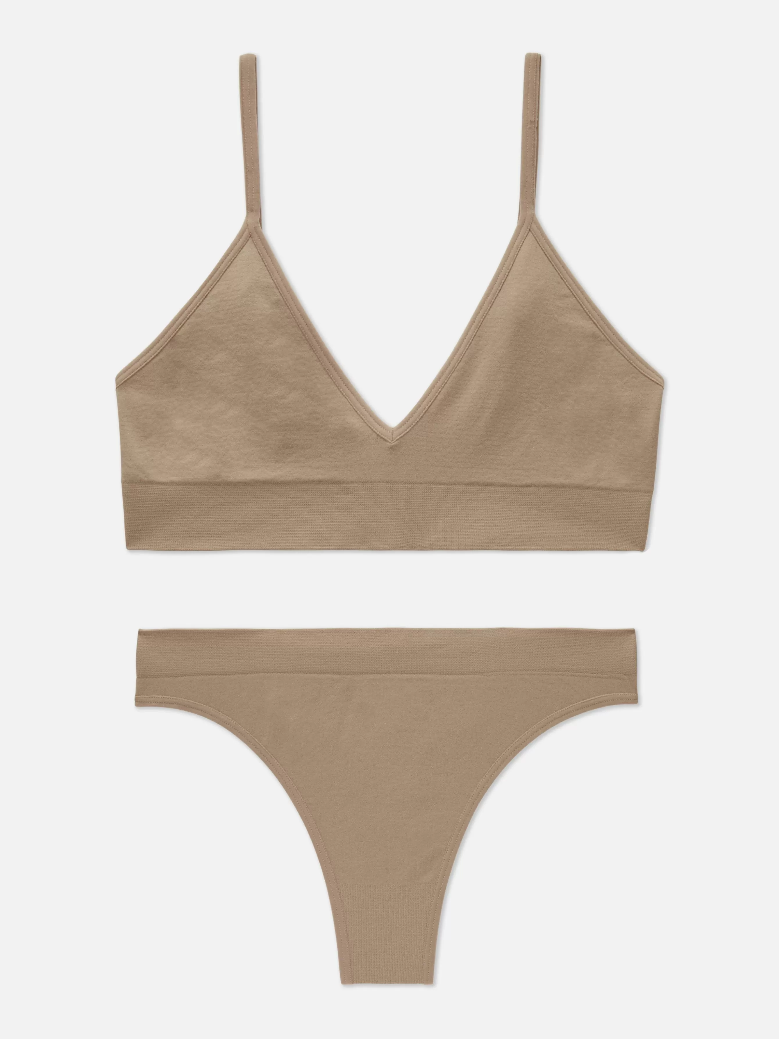 MULHER Primark Conjunto Bralette Triângulo/tanga S/ Costuras