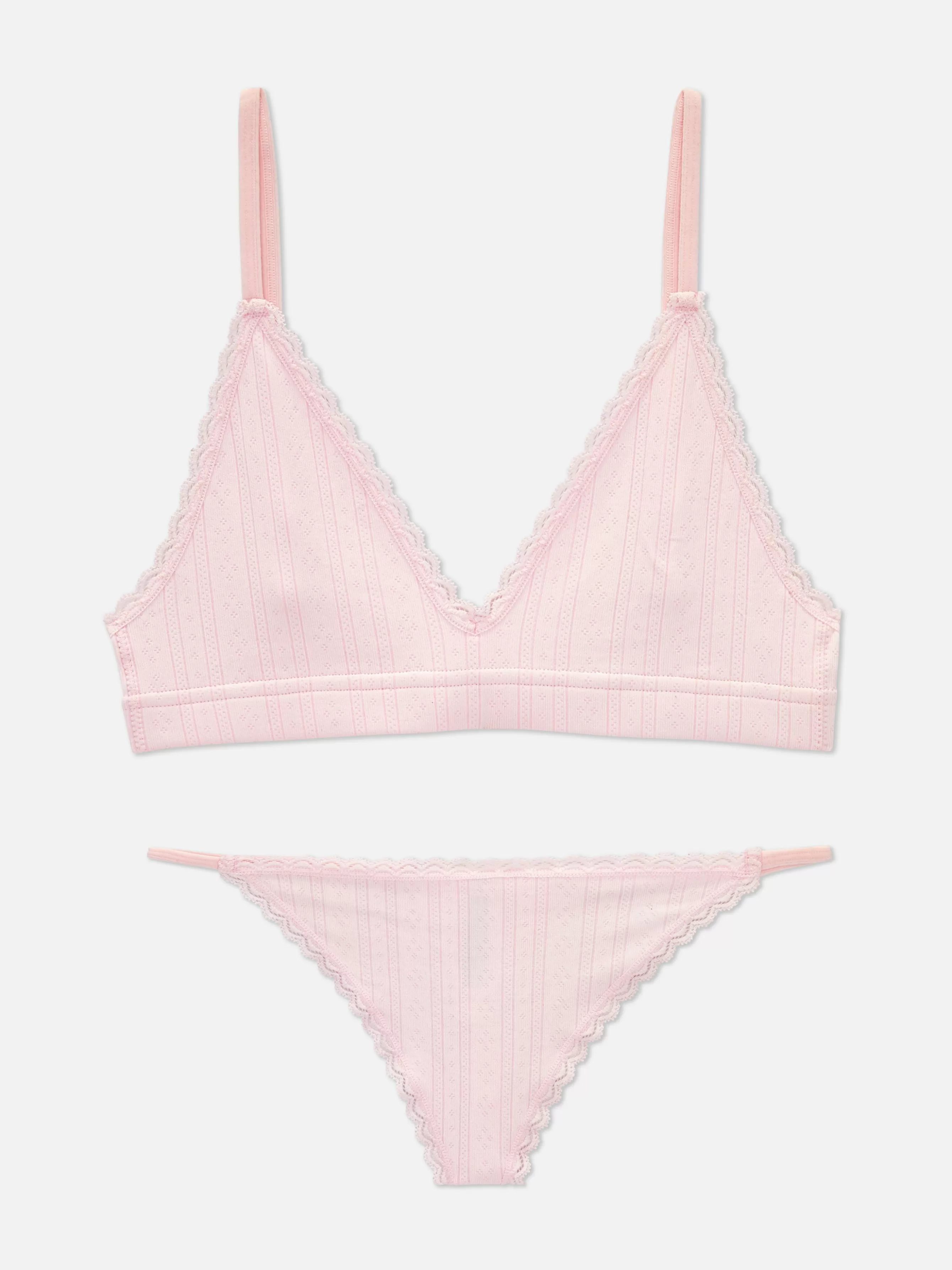 MULHER Primark Conjunto Bralette Triângulo/tanga S/ Costuras