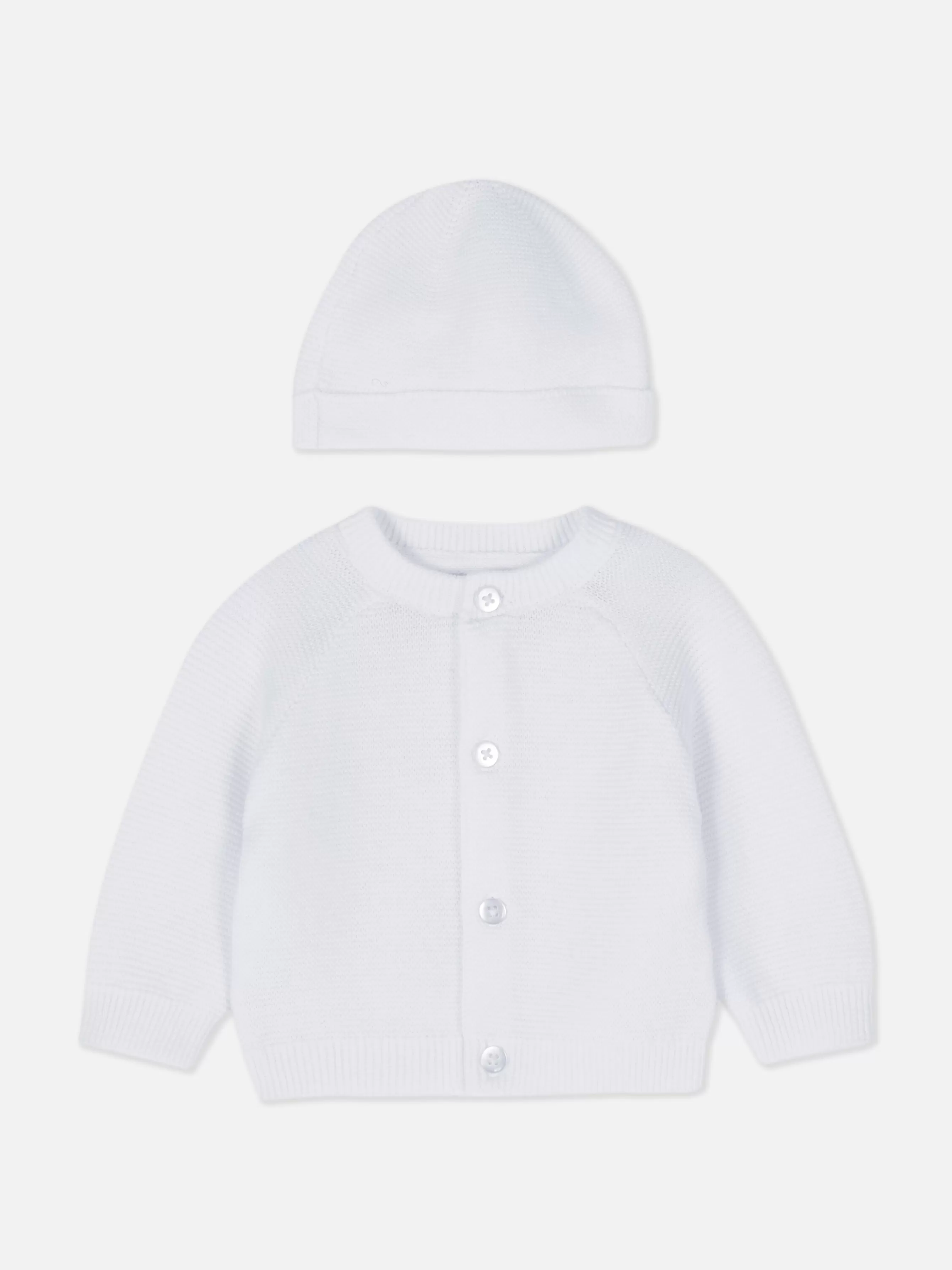 Primark Conjunto Casaco Malha/gorro Bebé Prematuro