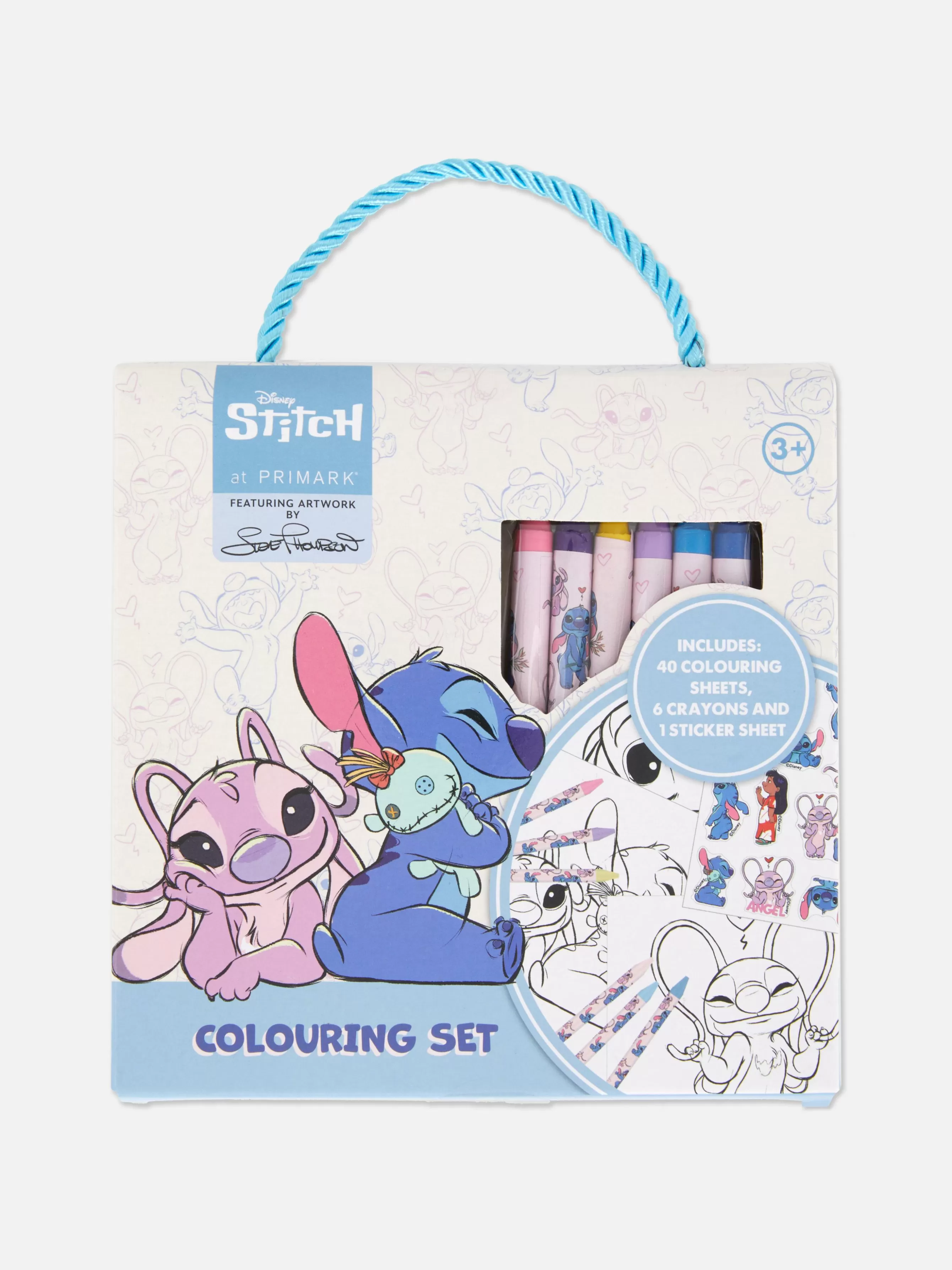 Primark Conjunto Colorir Portátil Disney Stitch And Angel