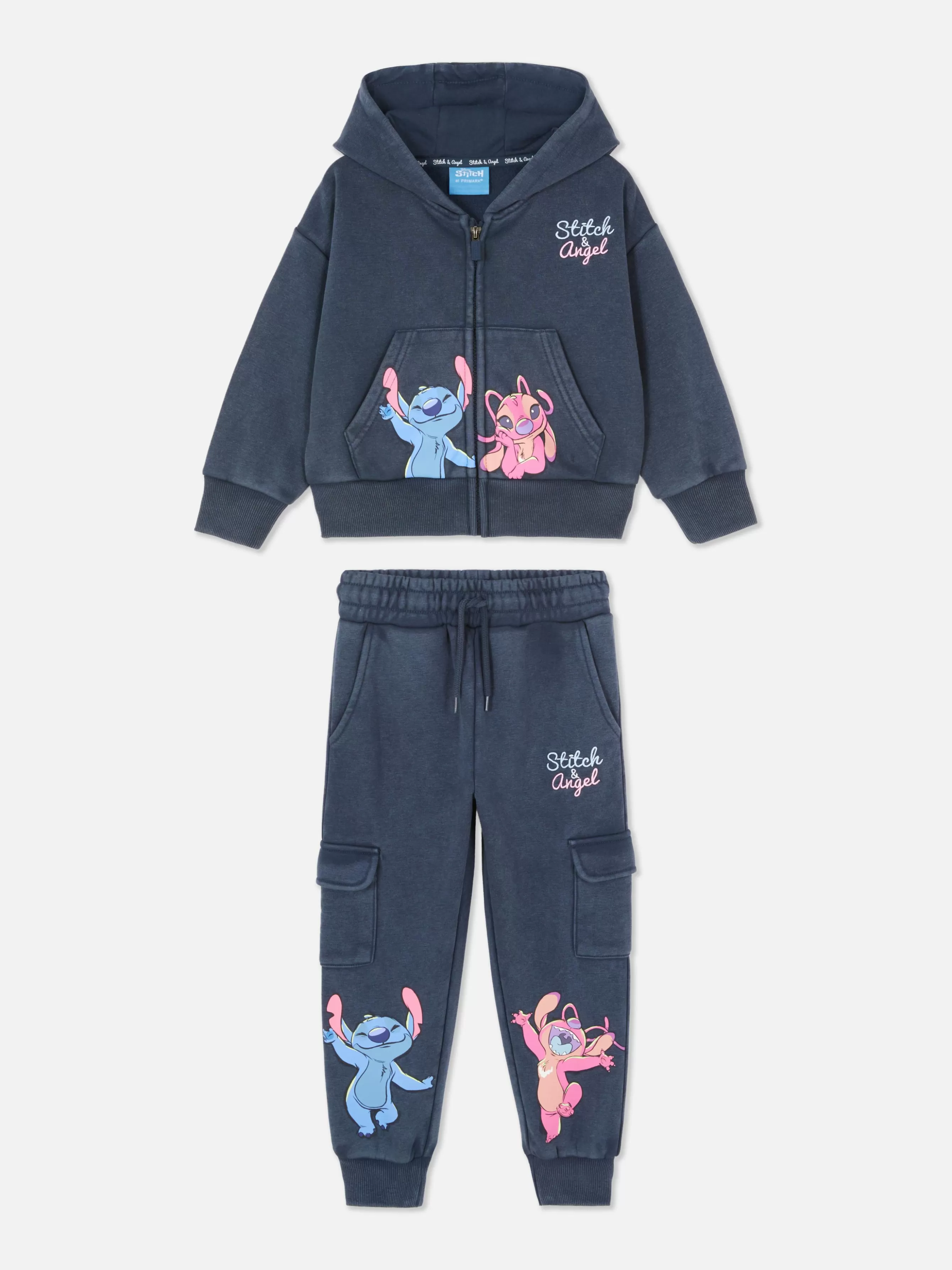Primark Conjunto Coordenado Casaco Capuz E Calças Treino Disney Stitch