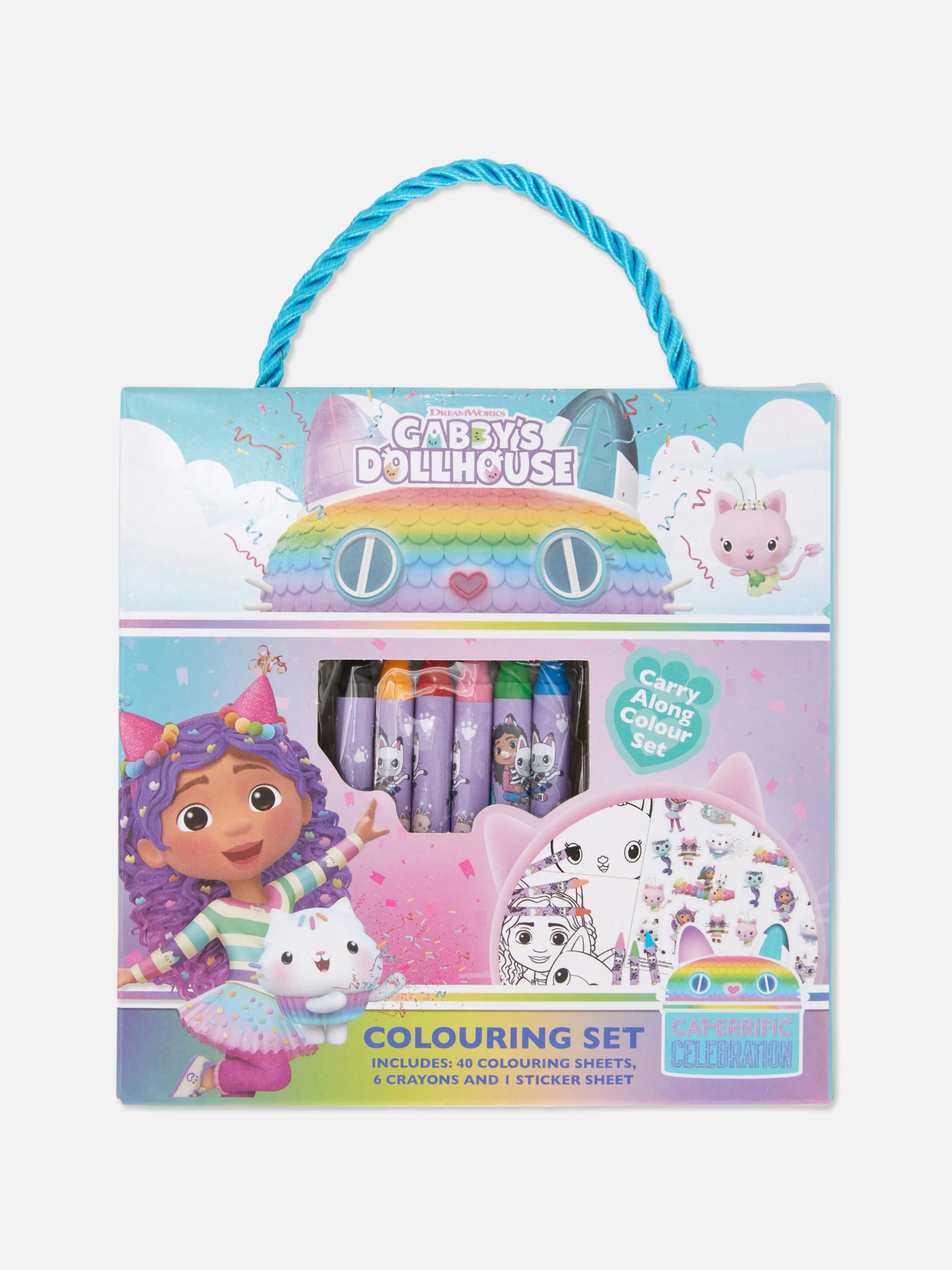 Primark Conjunto De Colorir Portátil Gabby's Dollhouse