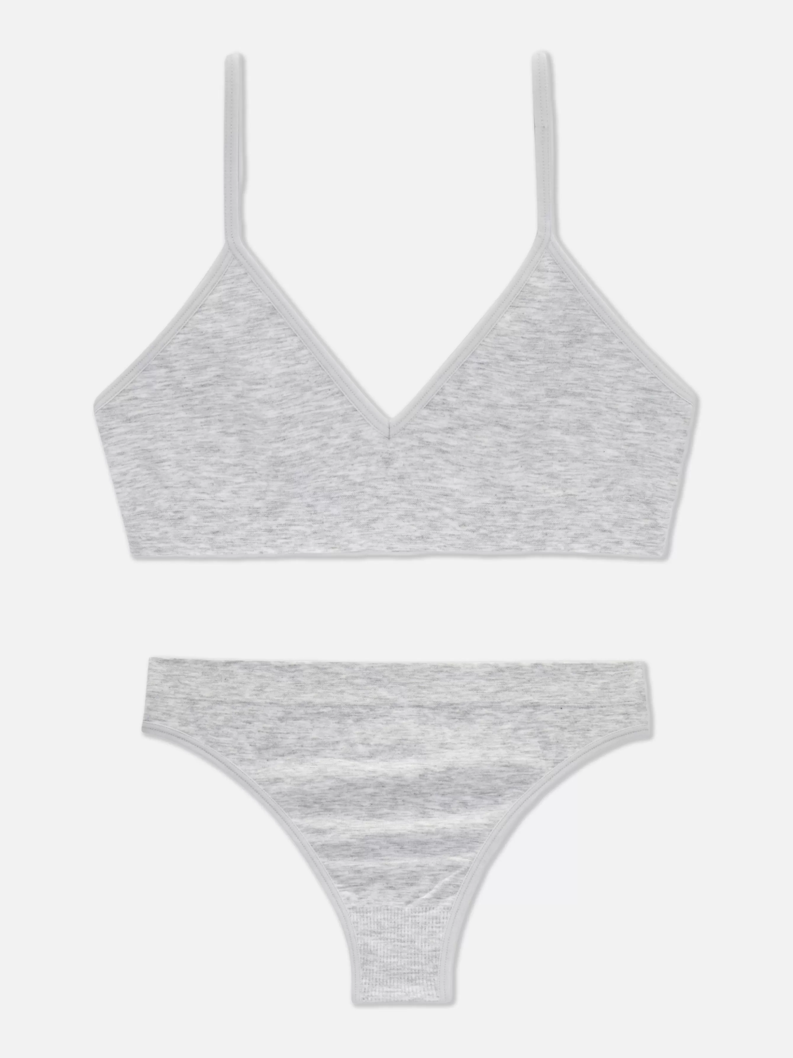 MULHER Primark Conjunto Sutiã Bralette Triângulo/cueca Sem Costuras