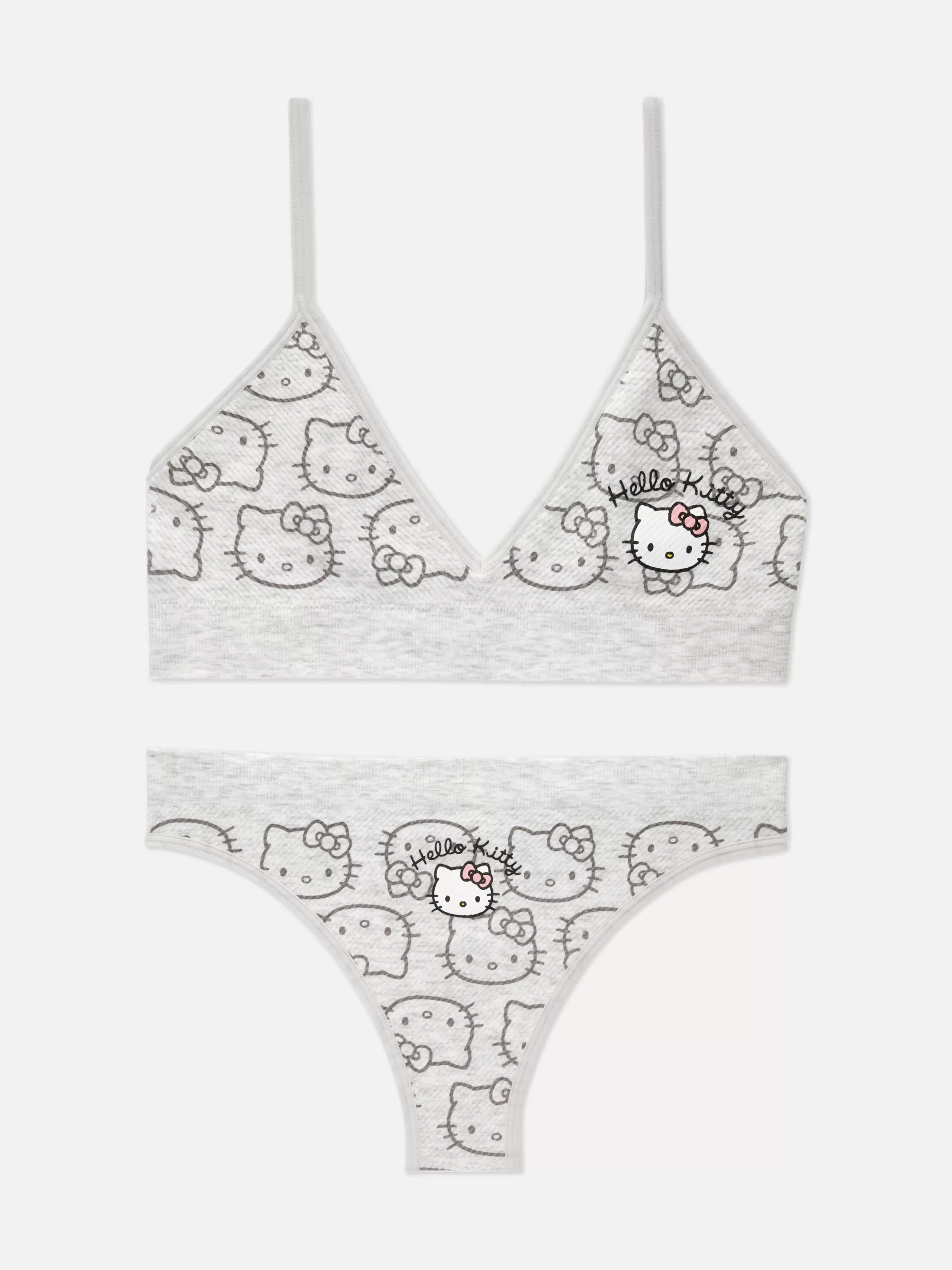 MULHER Primark Conjunto Sutiã Bralette/tanga S/ Costuras Hello Kitty