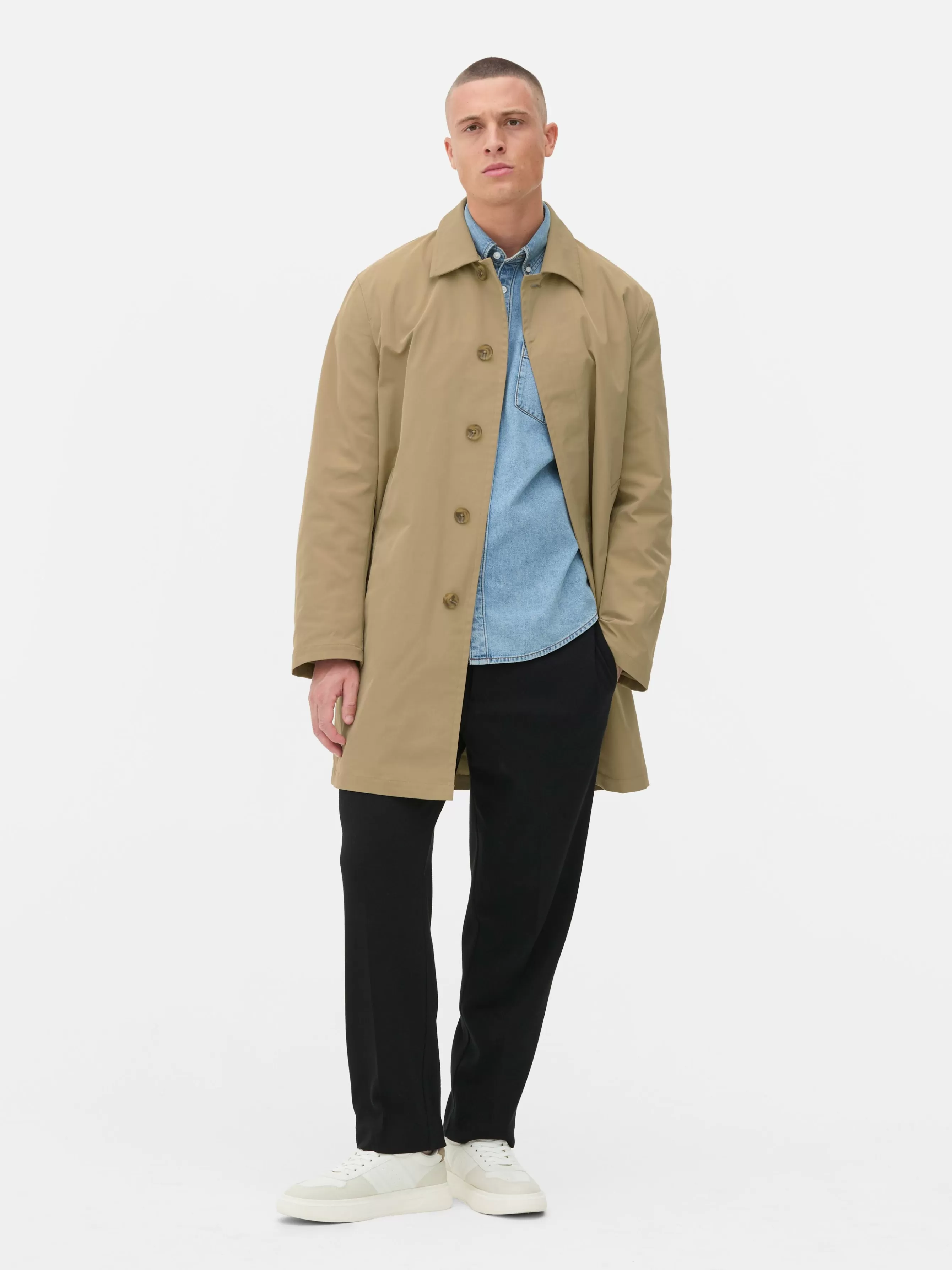 Primark Gabardina Traçada Comprida
