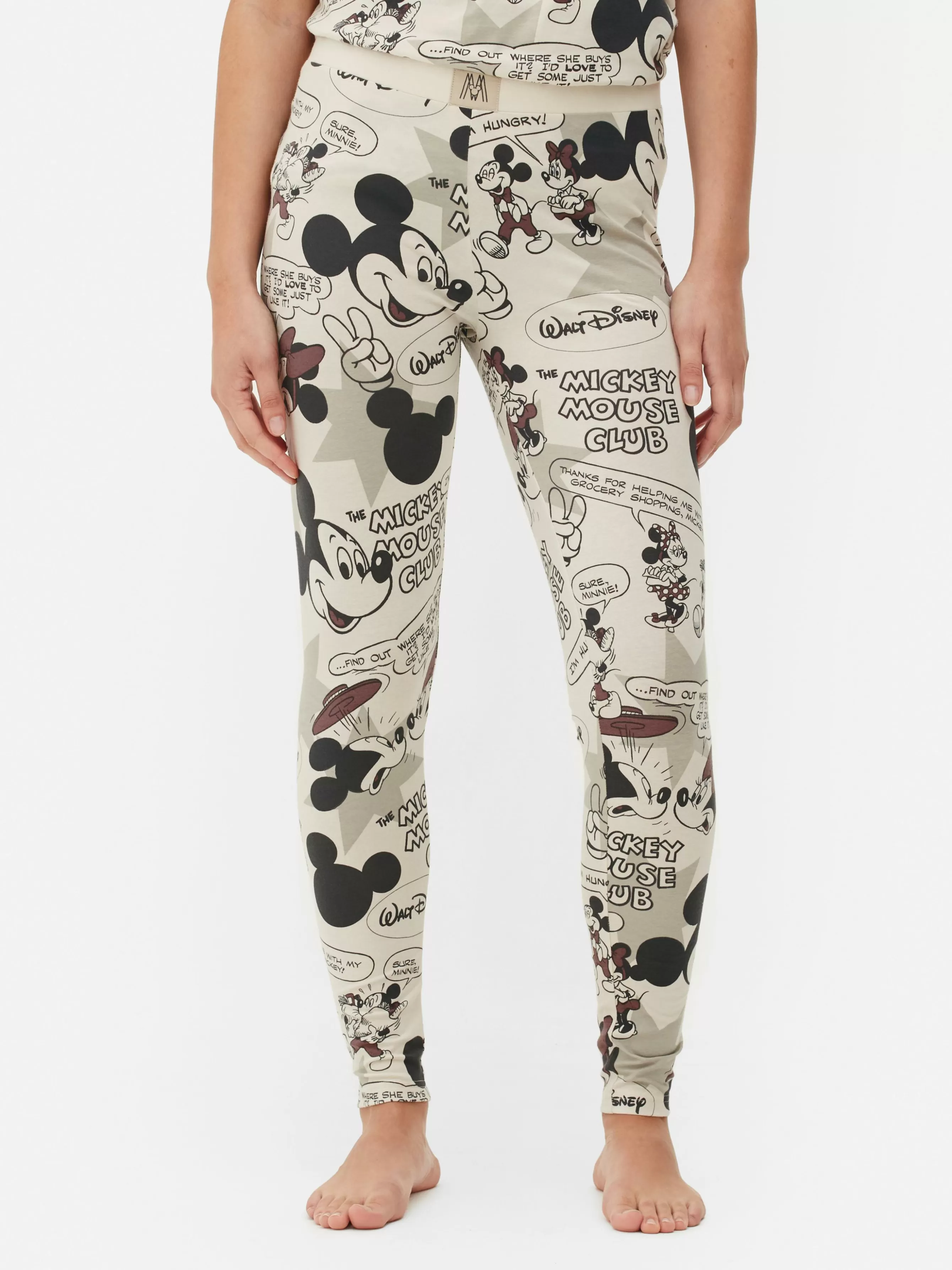 MULHER Primark Leggings Pijama BD Retro Disney Mickey