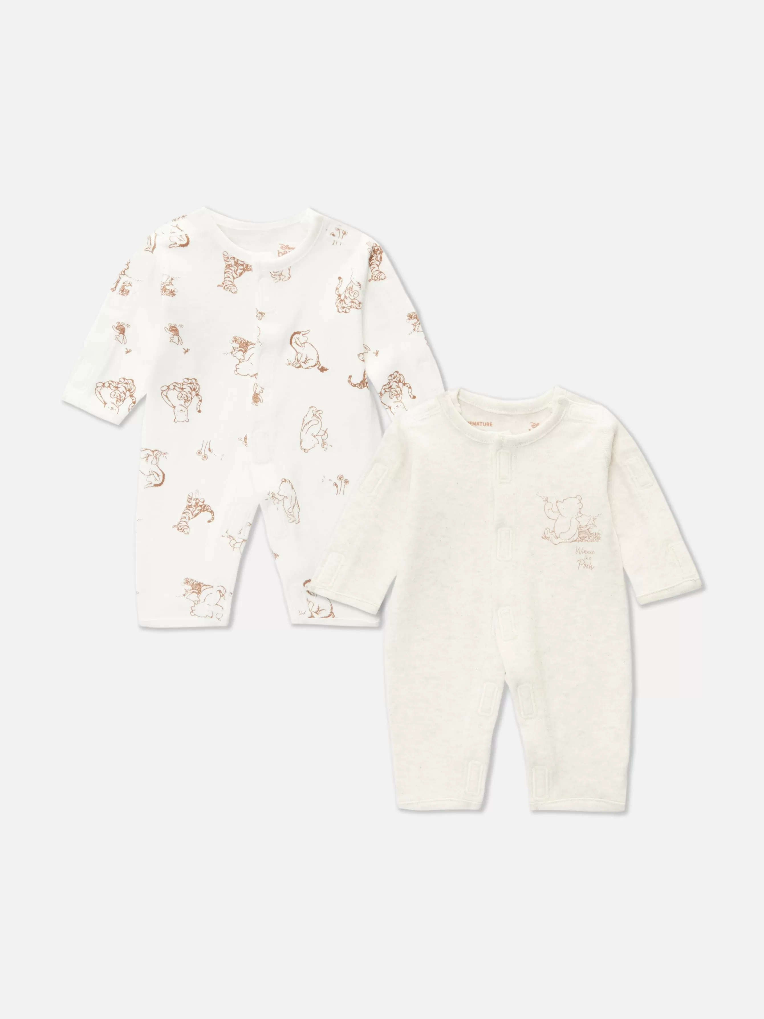 Primark Pack 2 Babygrows Disney Winnie The Pooh Prematuros