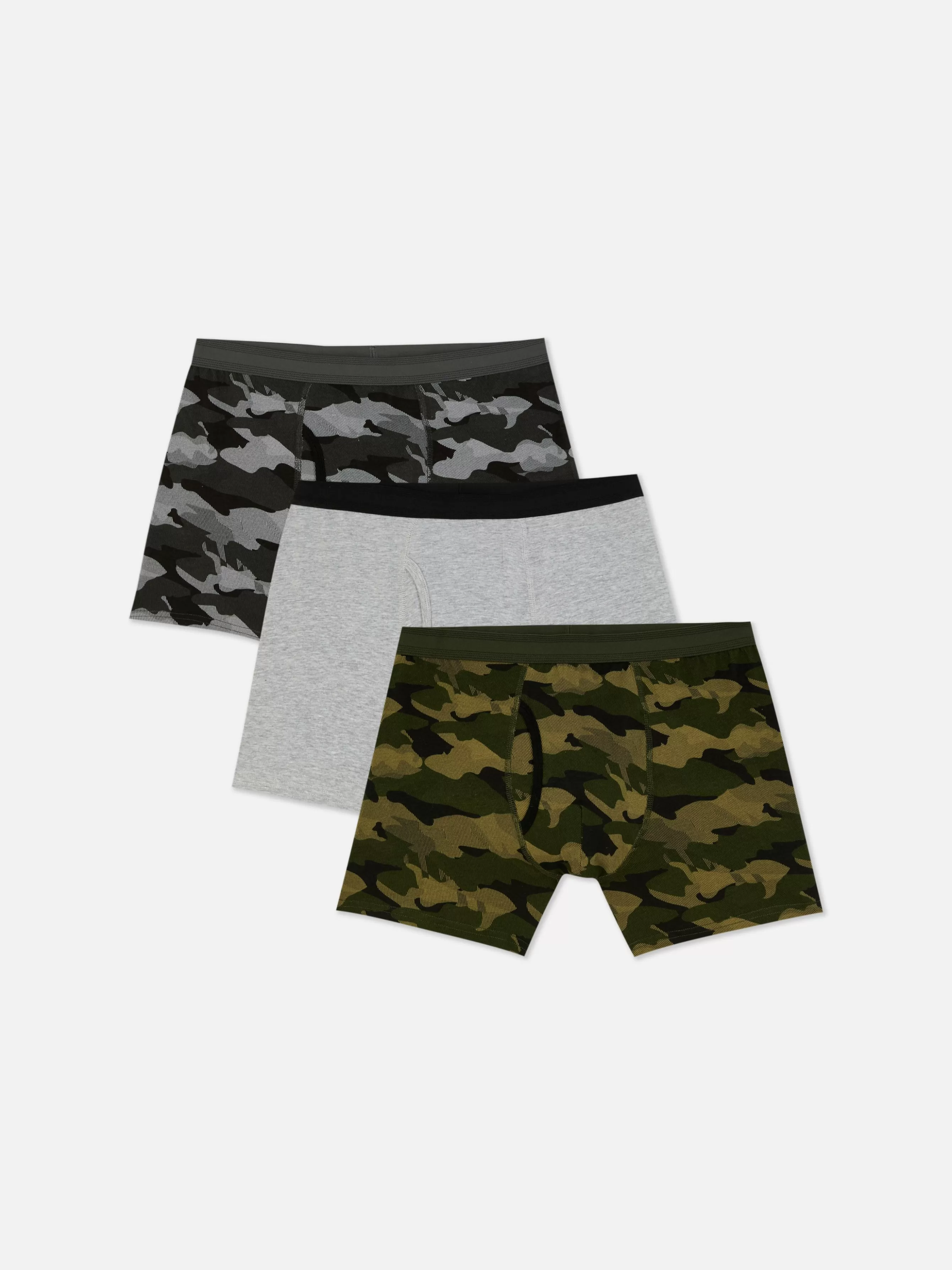 Primark Pack 3 Boxers Ricos Em Algodão Camuflagem