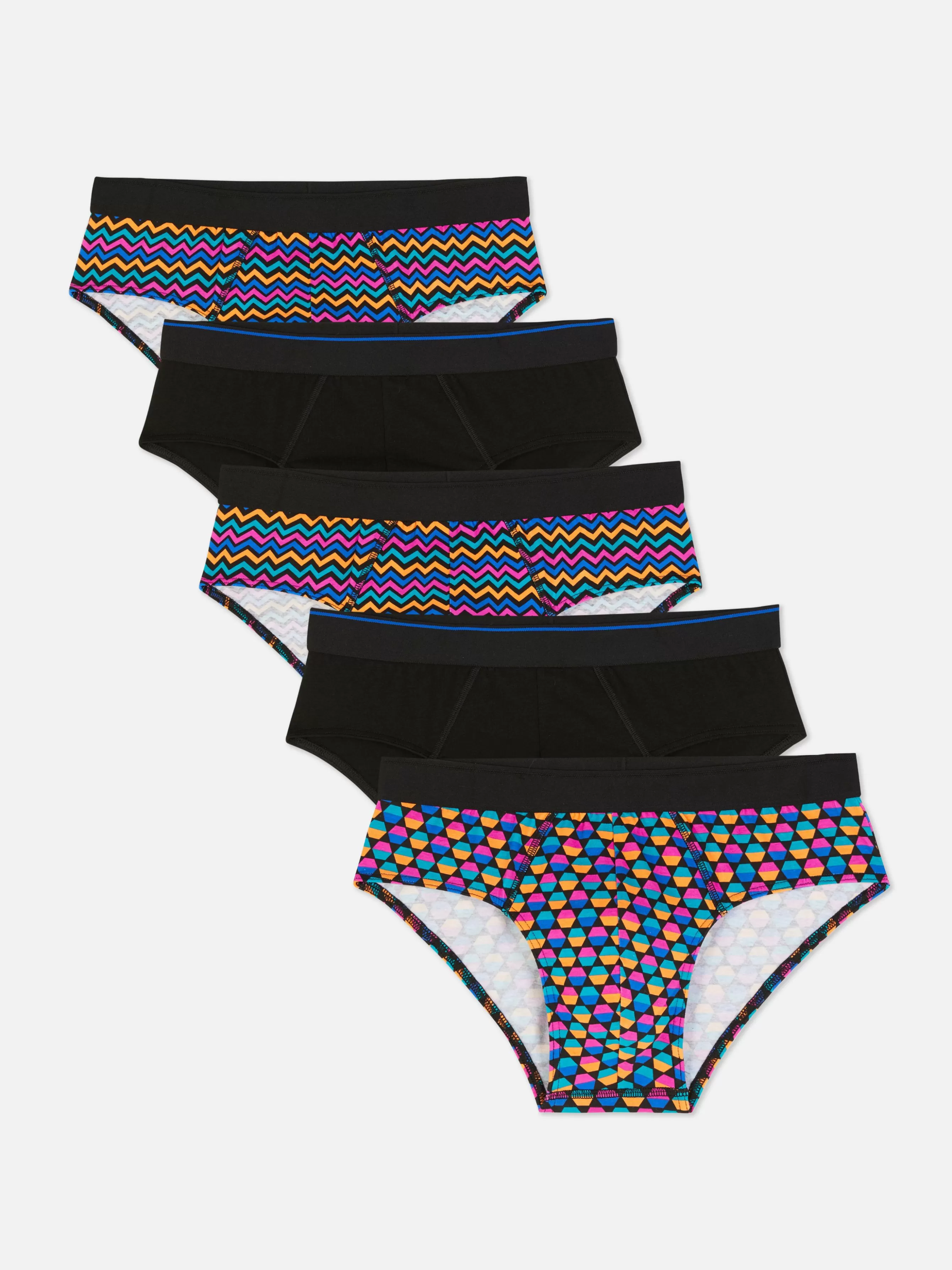 Primark Pack 5 Cuecas Padrão Geométrico Sortidas