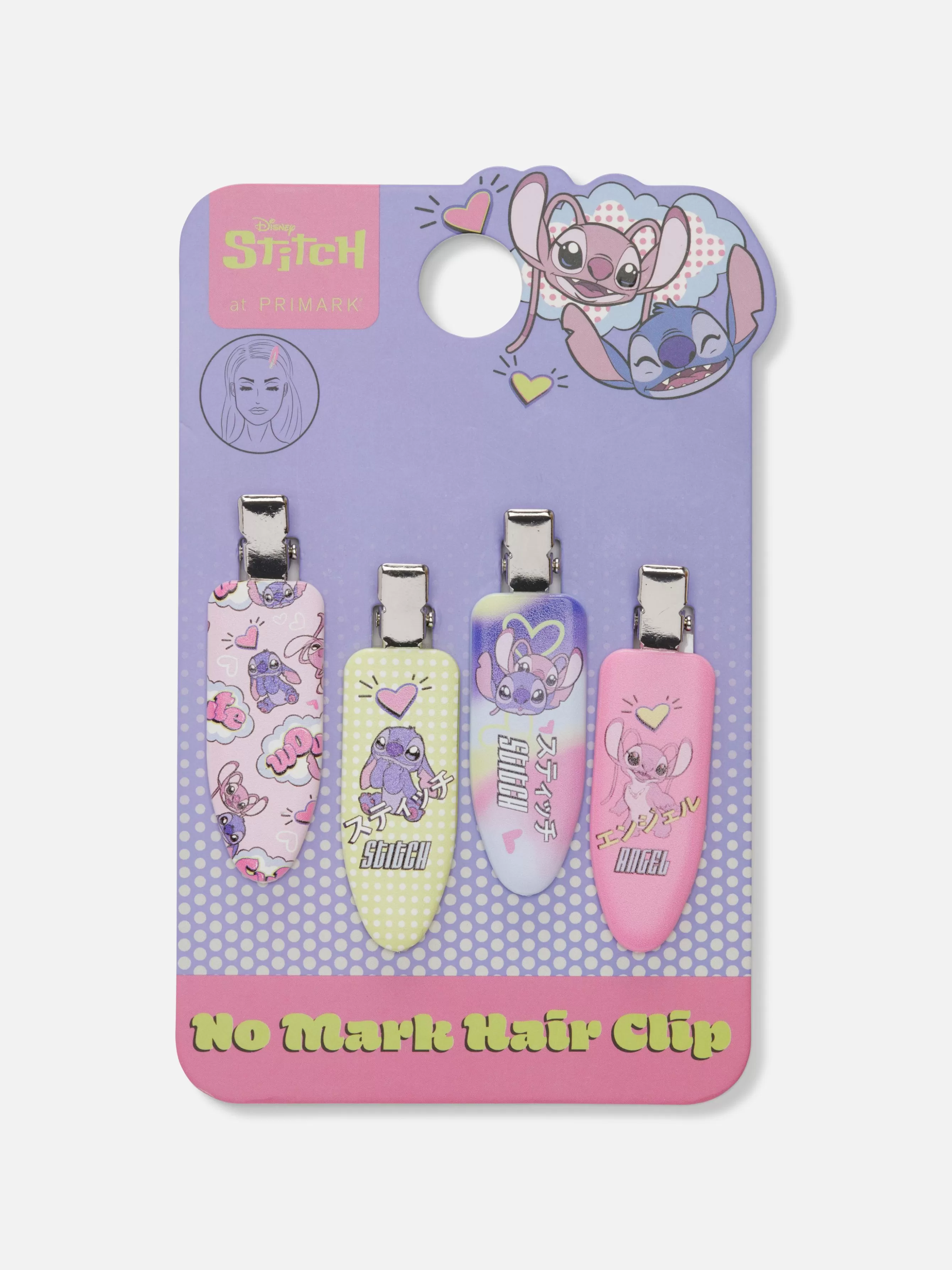 MULHER Primark Pack 4 Ganchos Cabelo Sem Marcas Disney Stitch