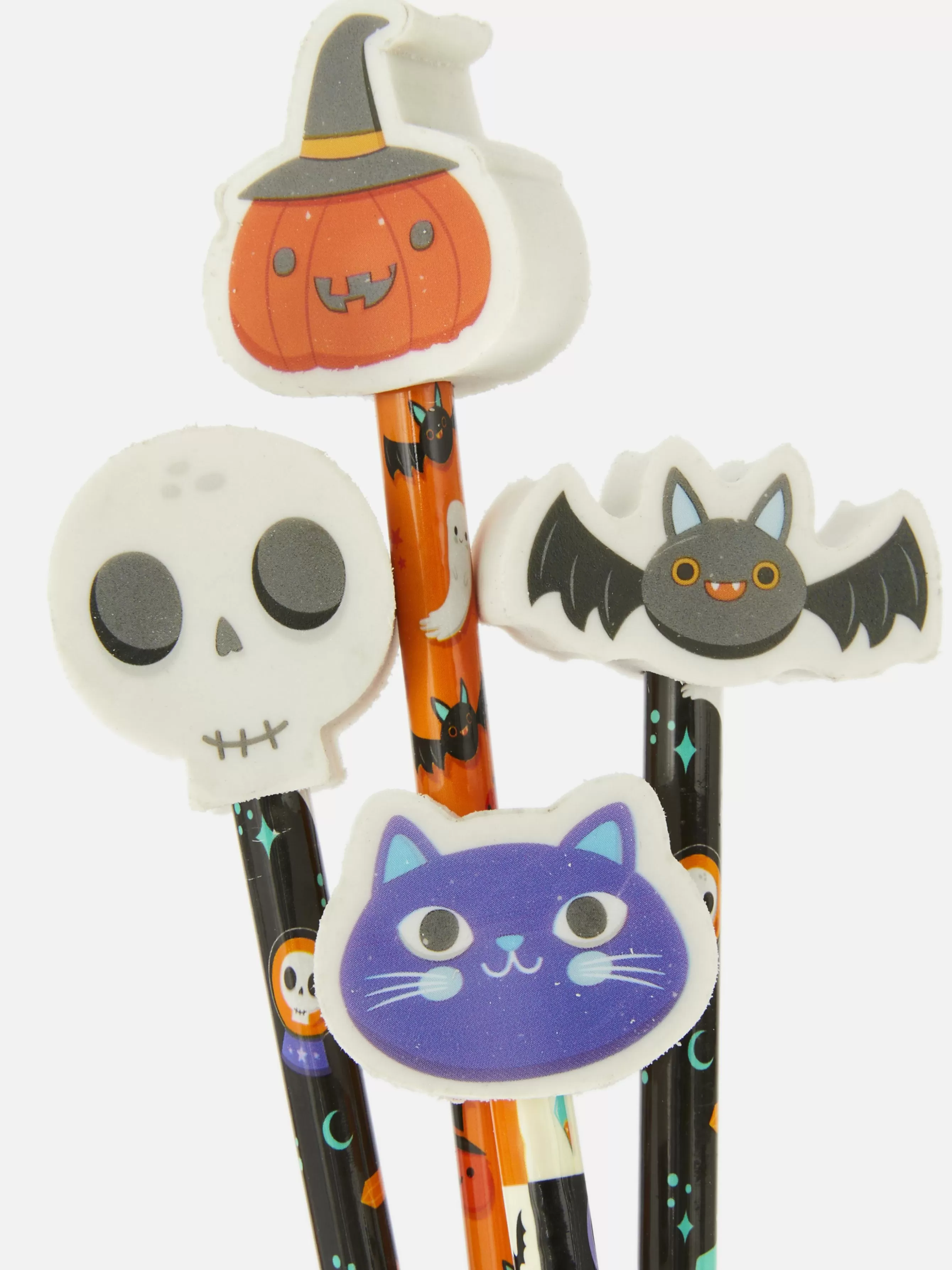 Primark Pack 6 Lápis/borrachas Halloween