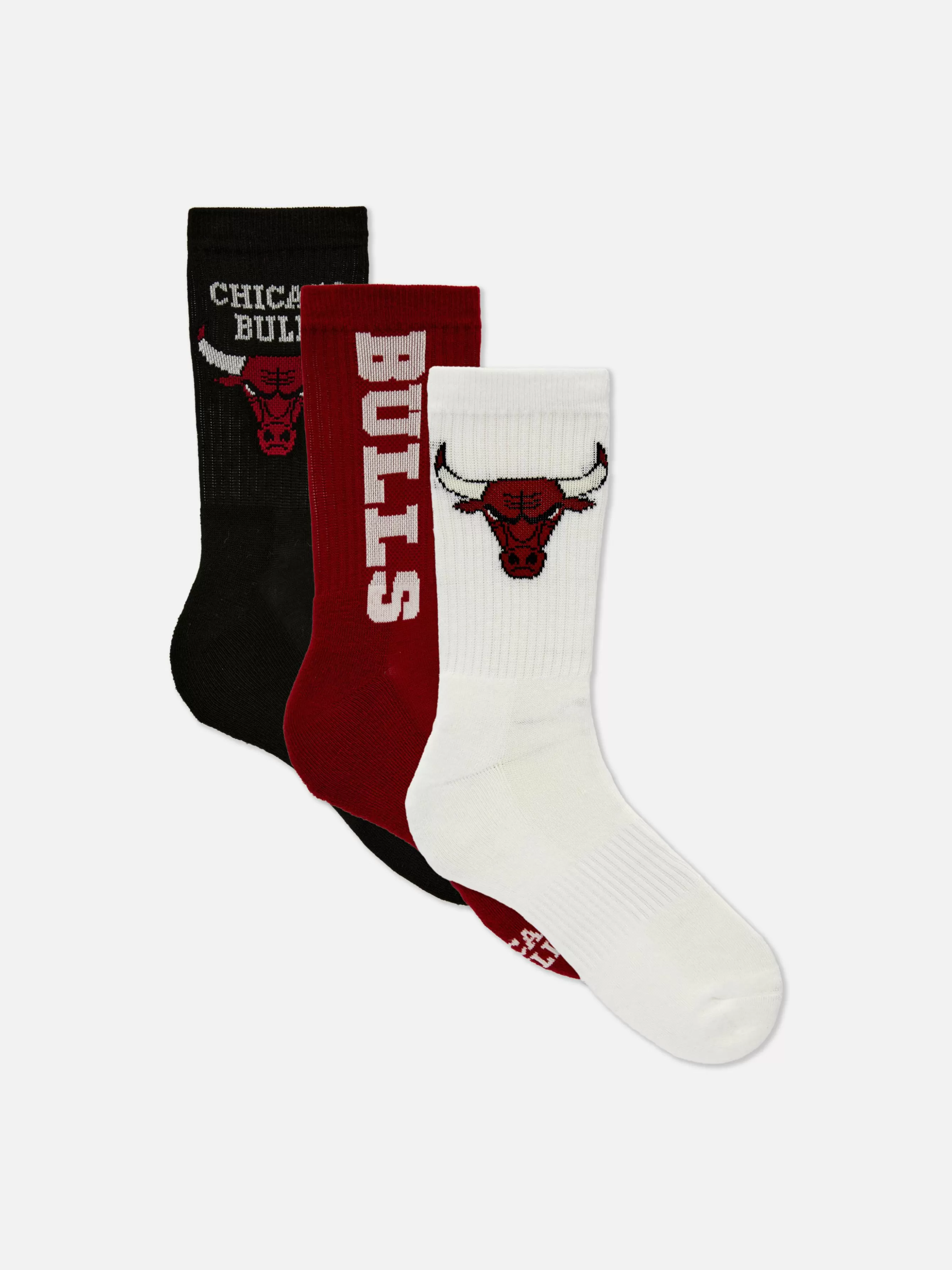 Primark Pack 3 Meias Cano Médio NBA Chicago Bulls