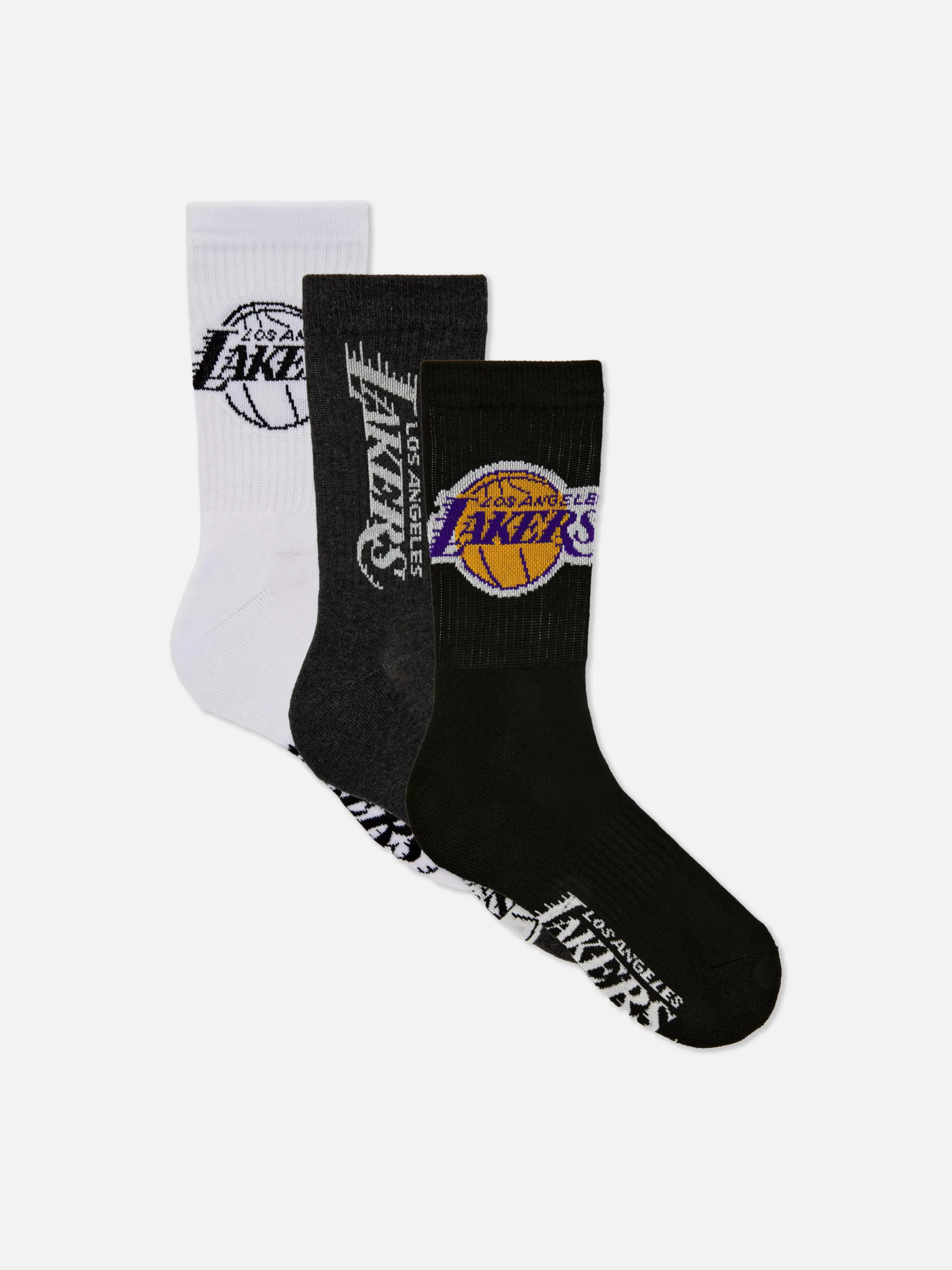 Primark Pack 3 Meias Cano Médio NBA Los Angeles Lakers