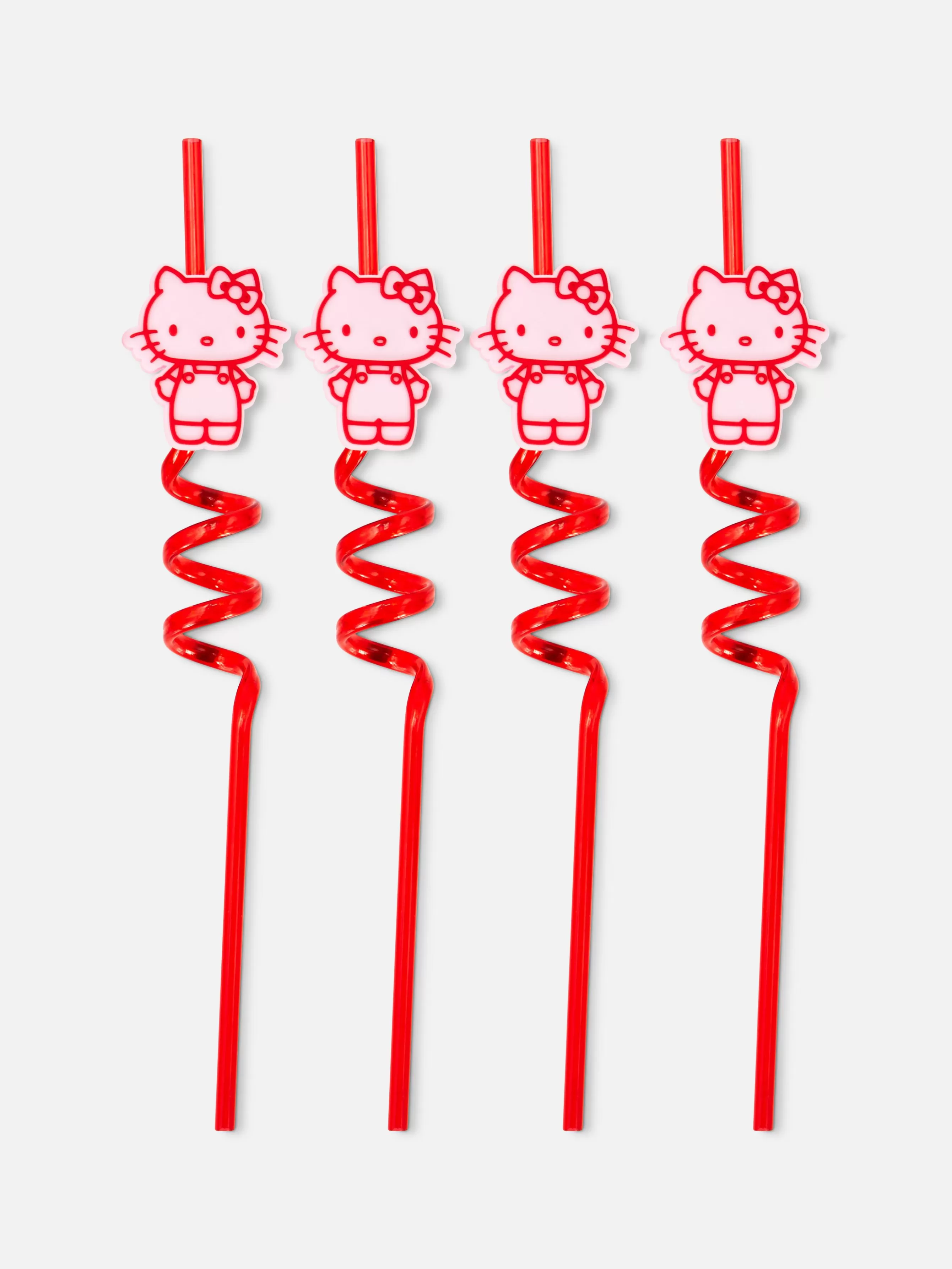 Primark Pack 4 Palhinhas Espirais Hello Kitty