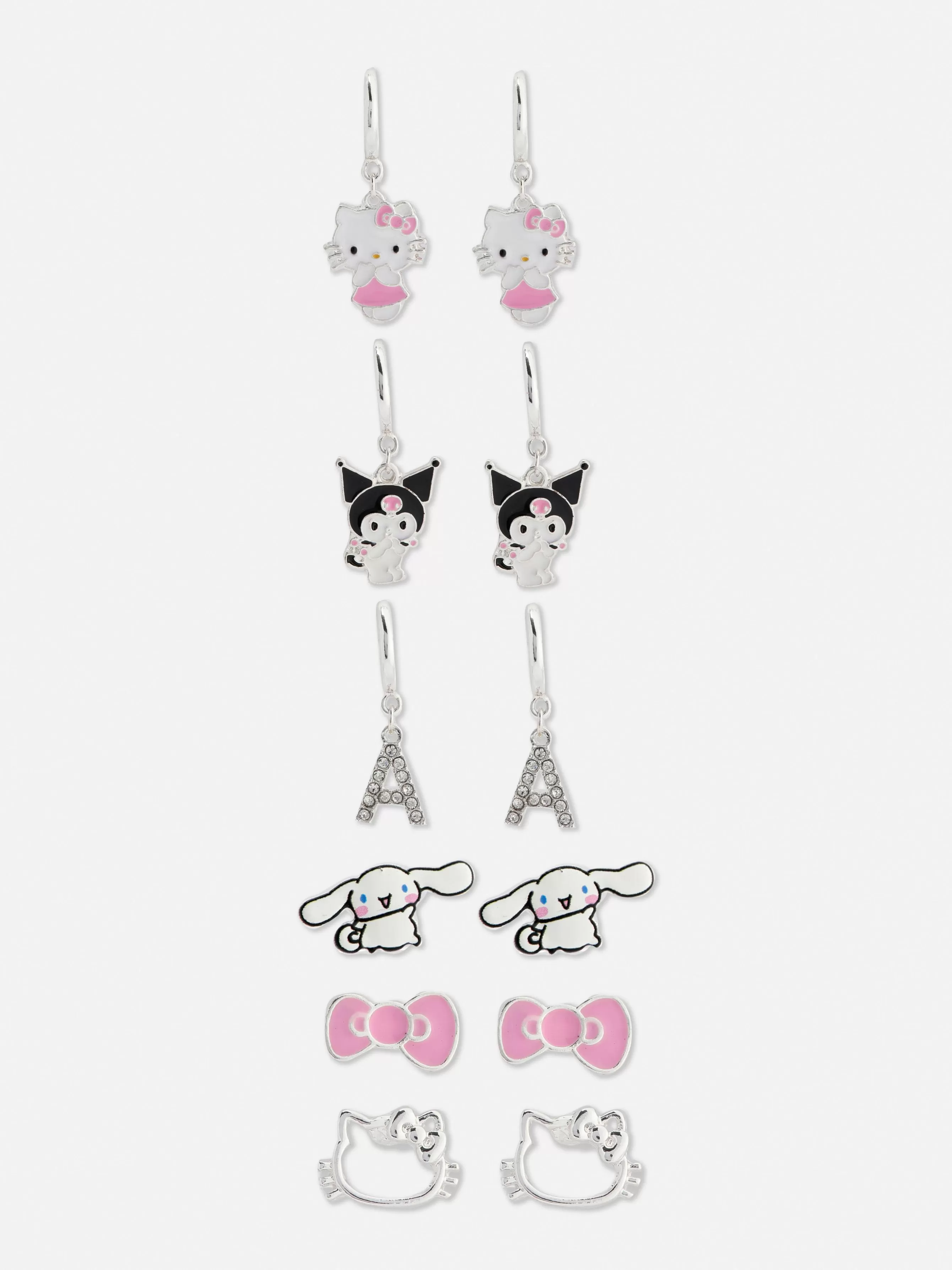 MULHER Primark Pack 6 Pares Brincos Hello Kitty