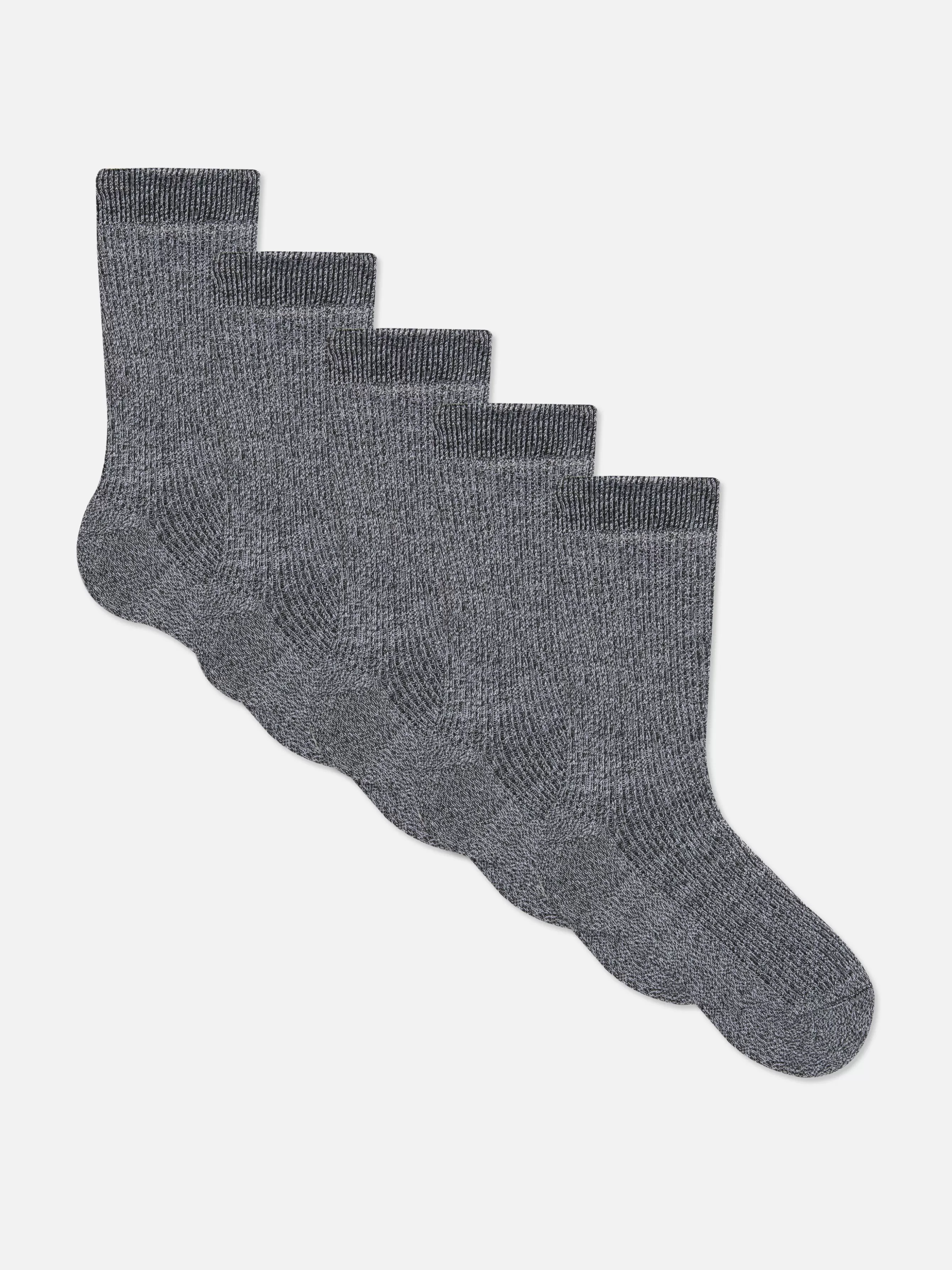 Primark Pack 5 Pares Meias Cano Médio Caneladas