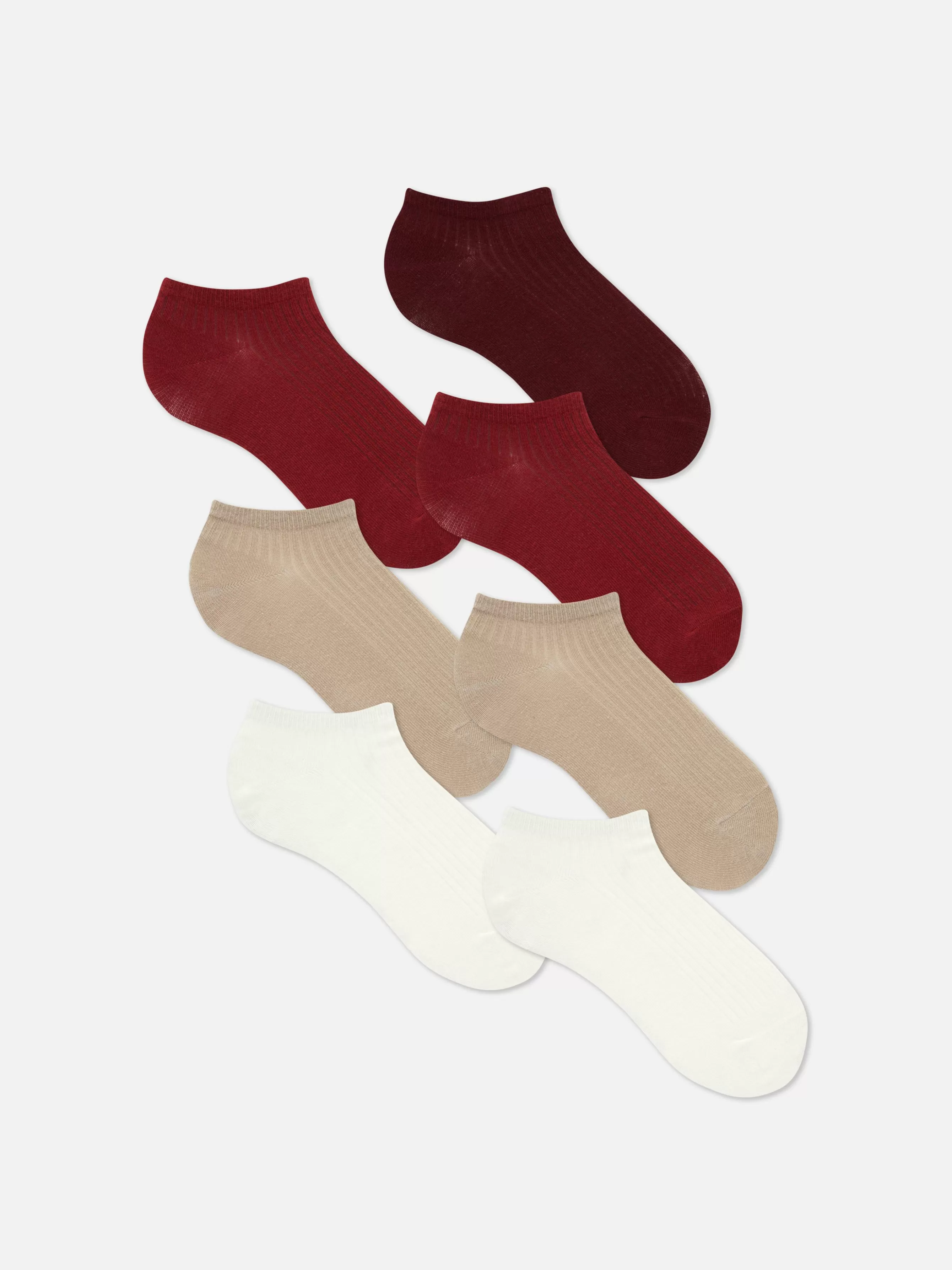 MULHER Primark Pack 7 Pares Meias Desporto Cores Sortidas