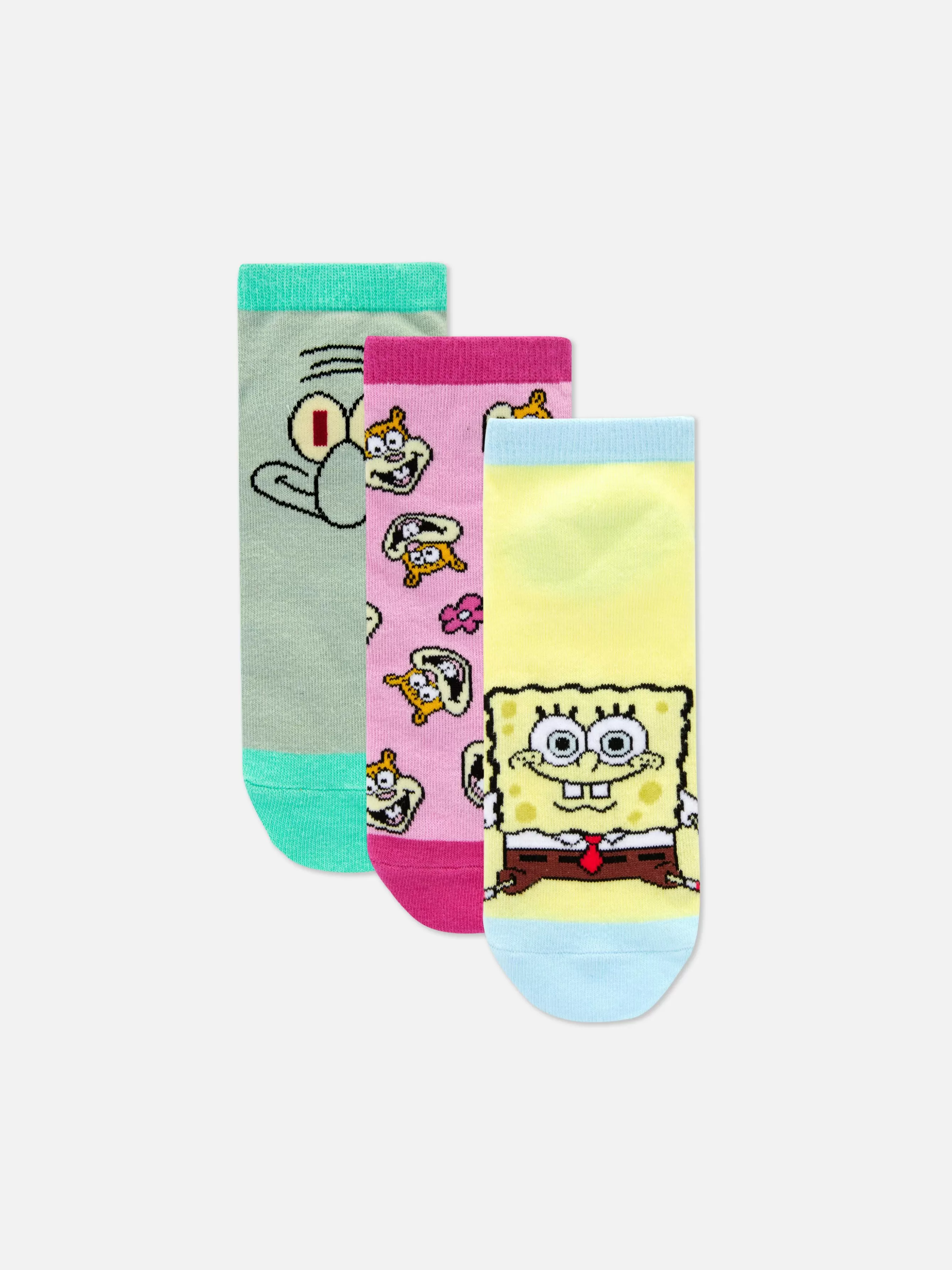 MULHER Primark Pack 3 Pares Meias Desporto SpongeBob SquarePants