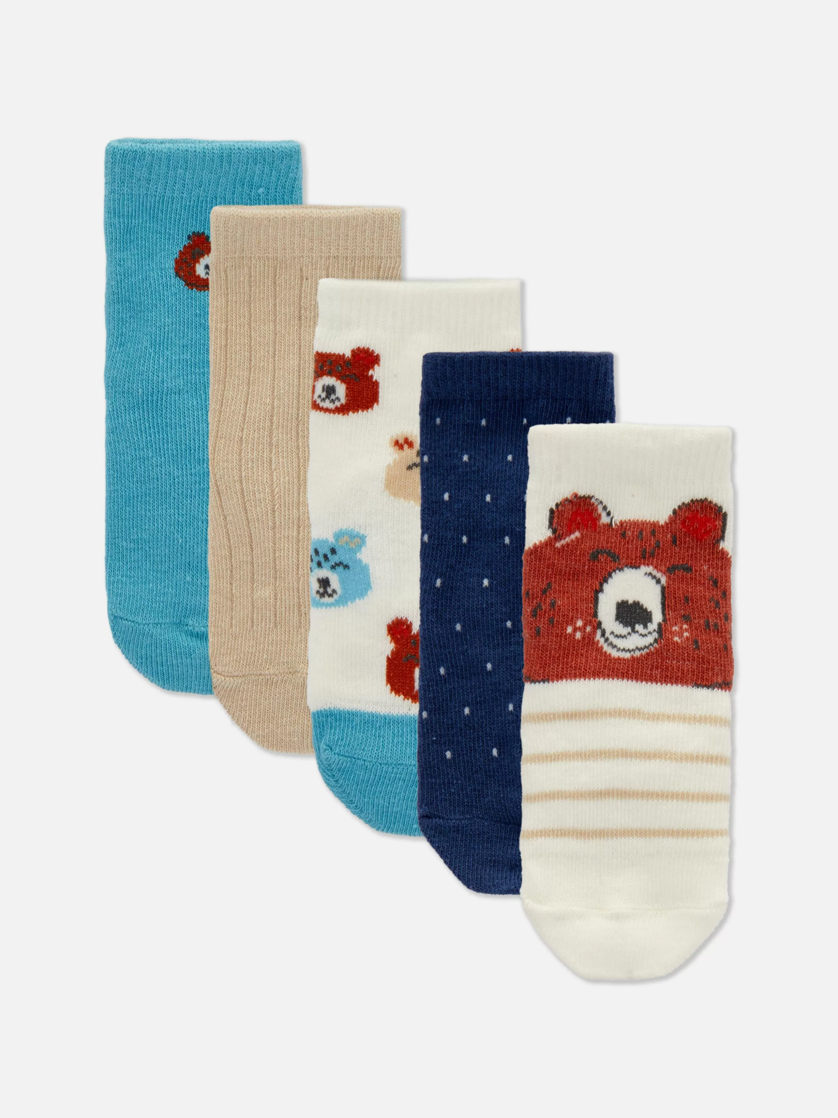 Primark Pack 5 Pares Meias Urso