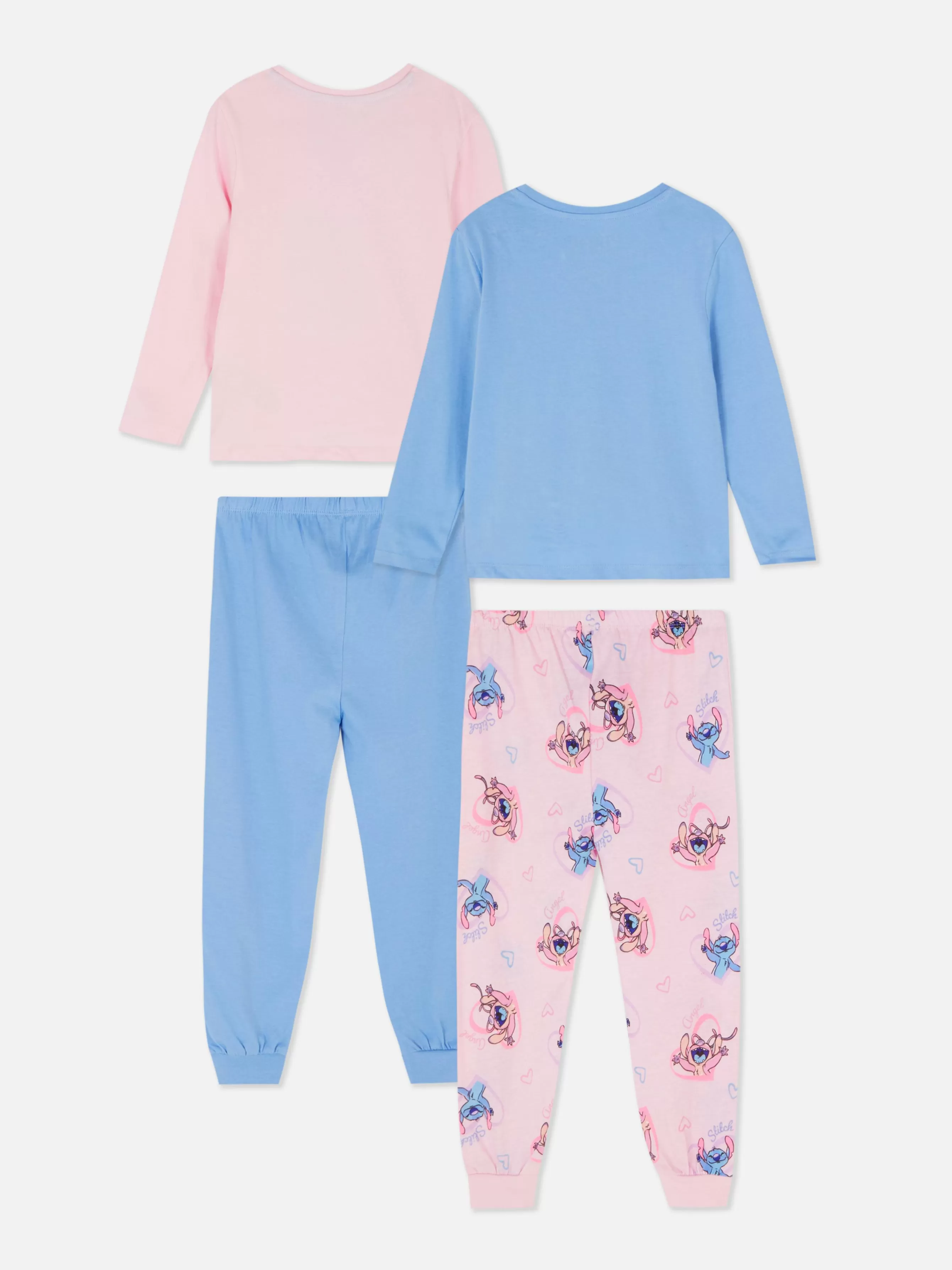 Primark Pack 2 Pijamas Calças Disney Stitch & Angel