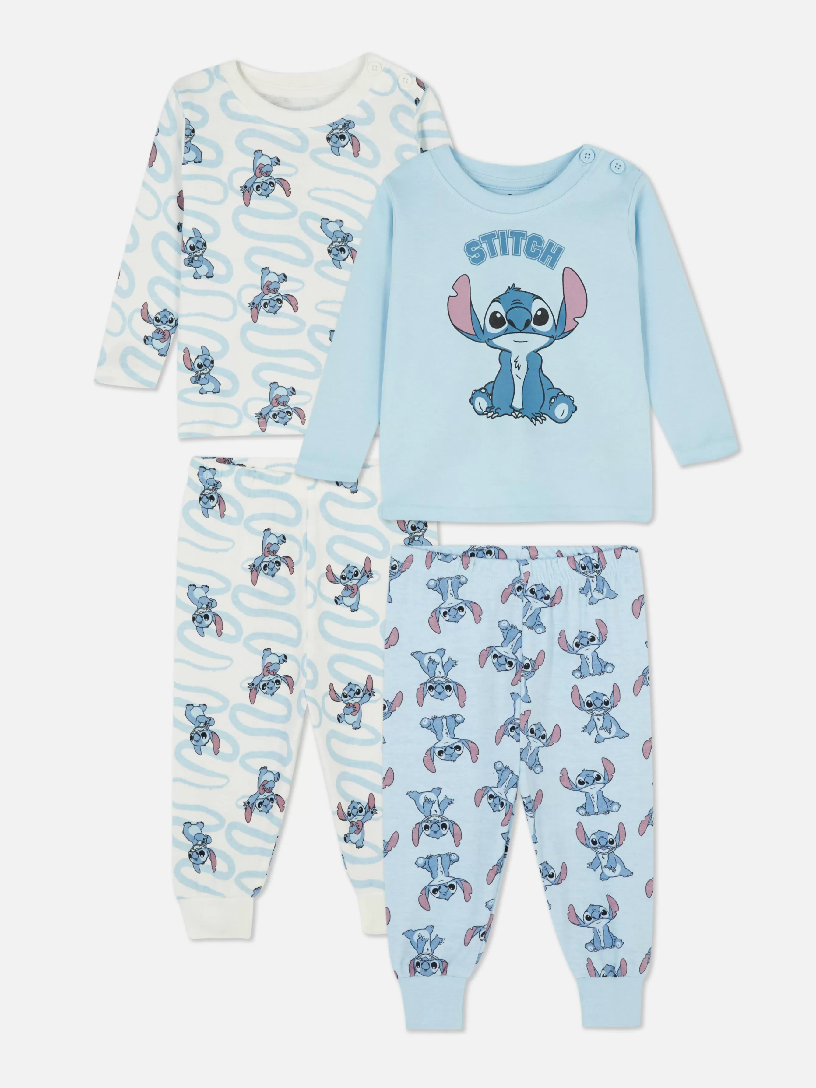 Primark Pack 2 Pijamas Manga Comprida Disney Stitch