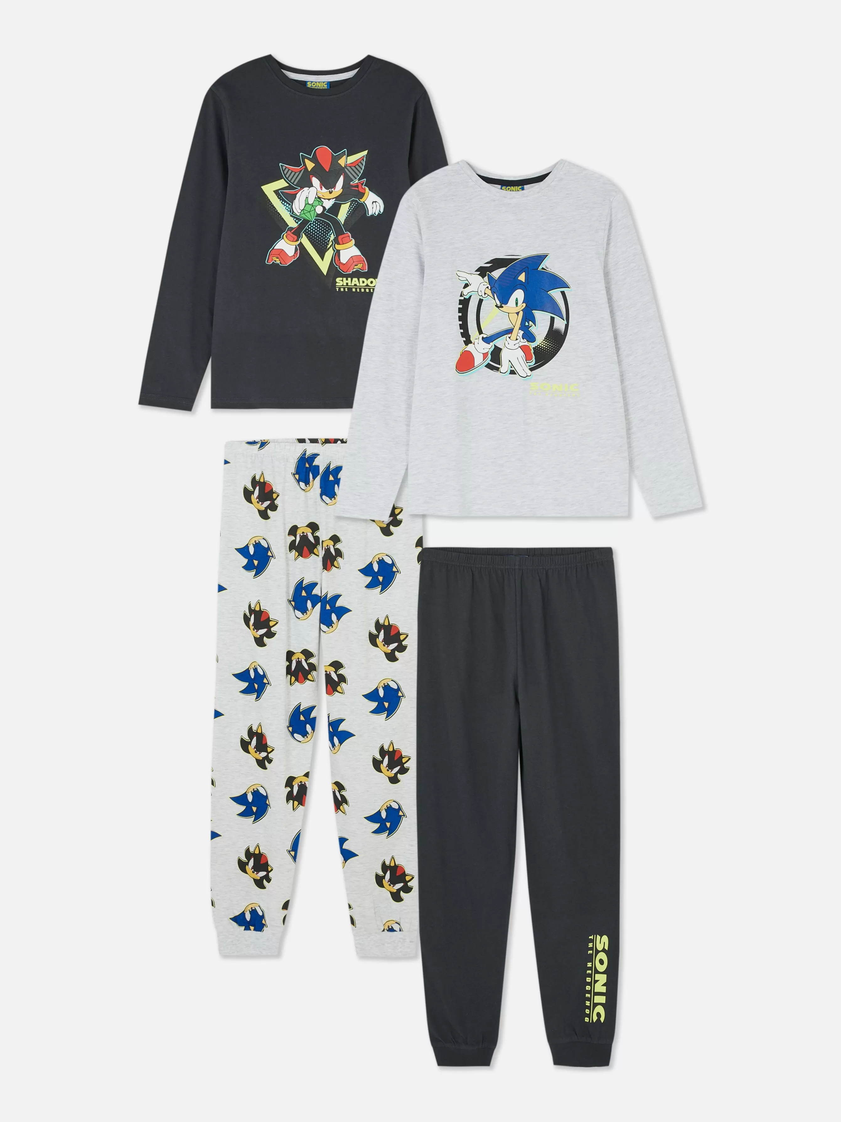 Primark Pack 2 Pijamas Sonic The Hedgehog And Shadow