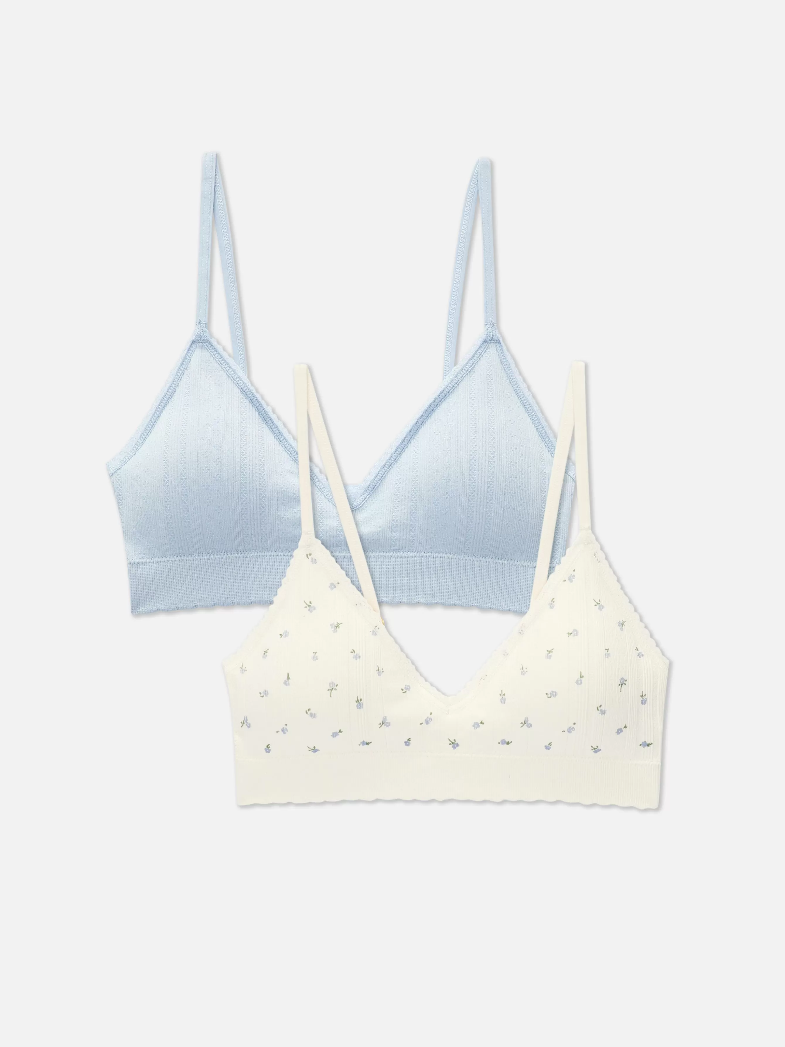 MULHER Primark Pack 2 Sutiãs Bralette Triangulares S/ Costuras