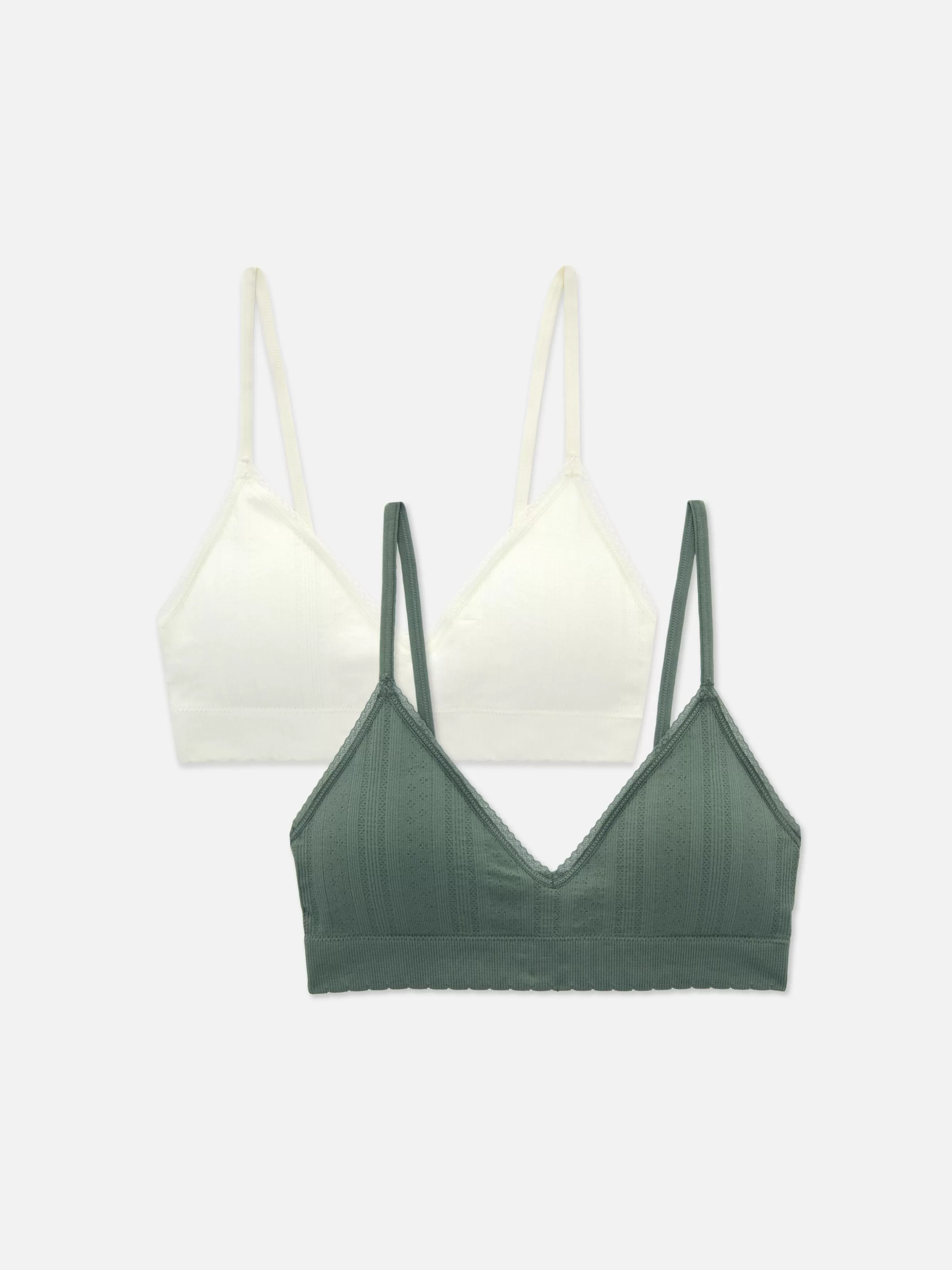 MULHER Primark Pack 2 Sutiãs Bralette Triangulares S/ Costuras