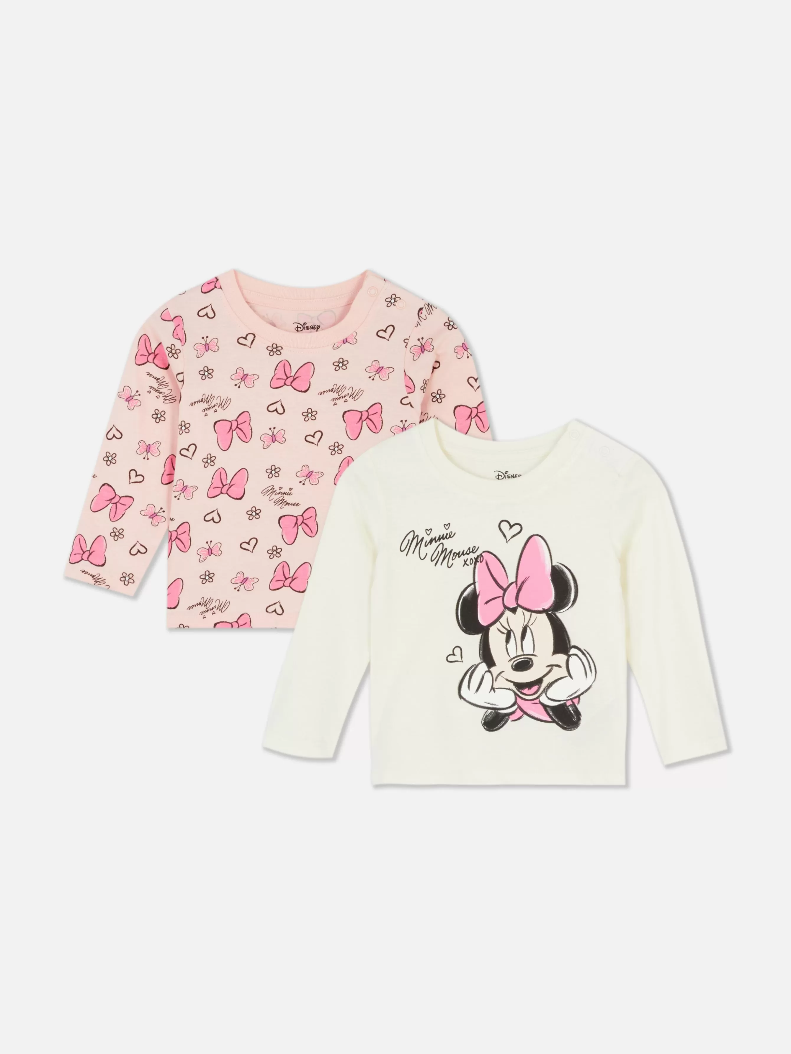 Primark Pack 2 T-shirts Manga Comprida Disney Minnie