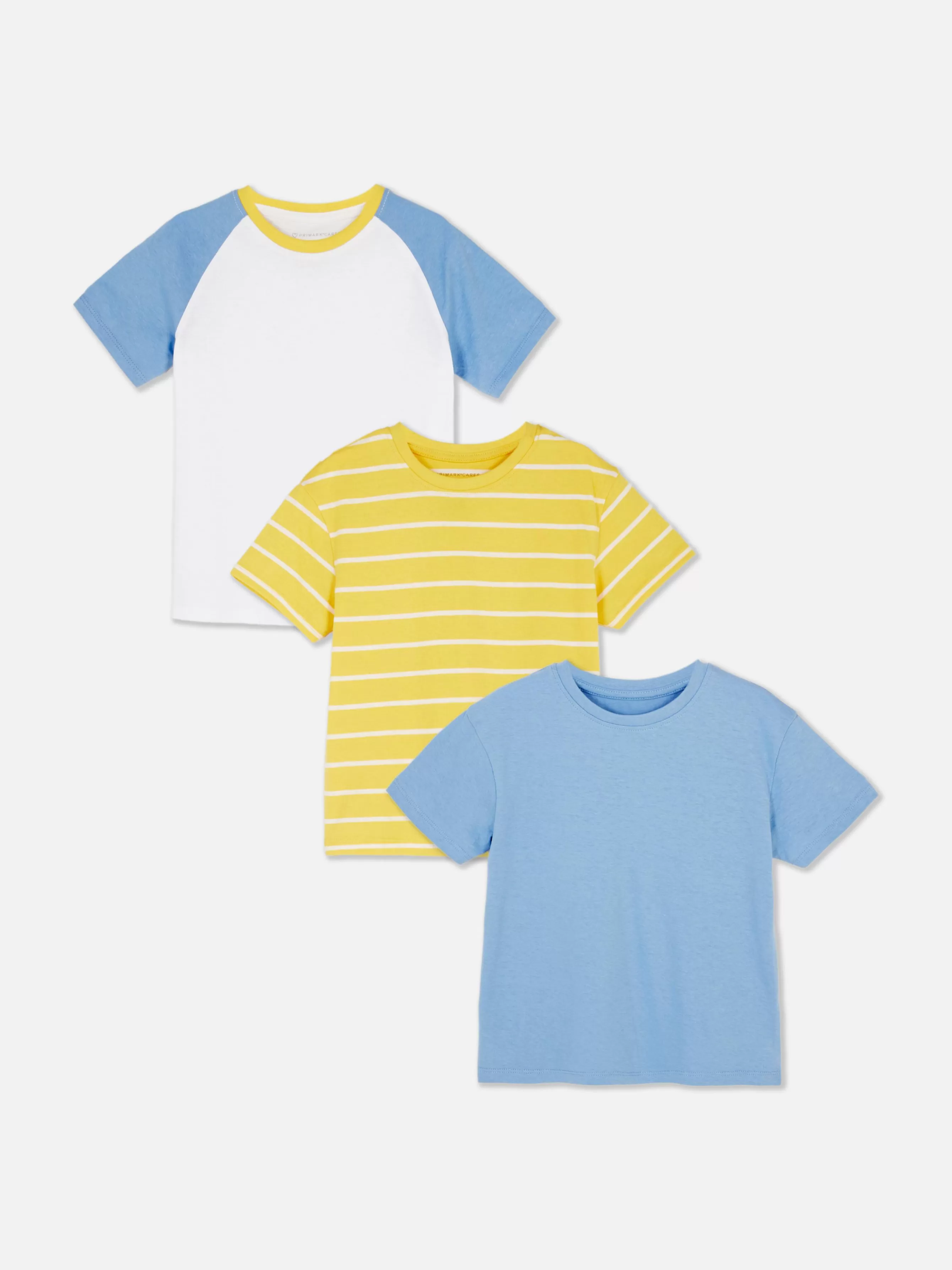 Primark Pack 3 T-shirts Manga Curta Sortidas